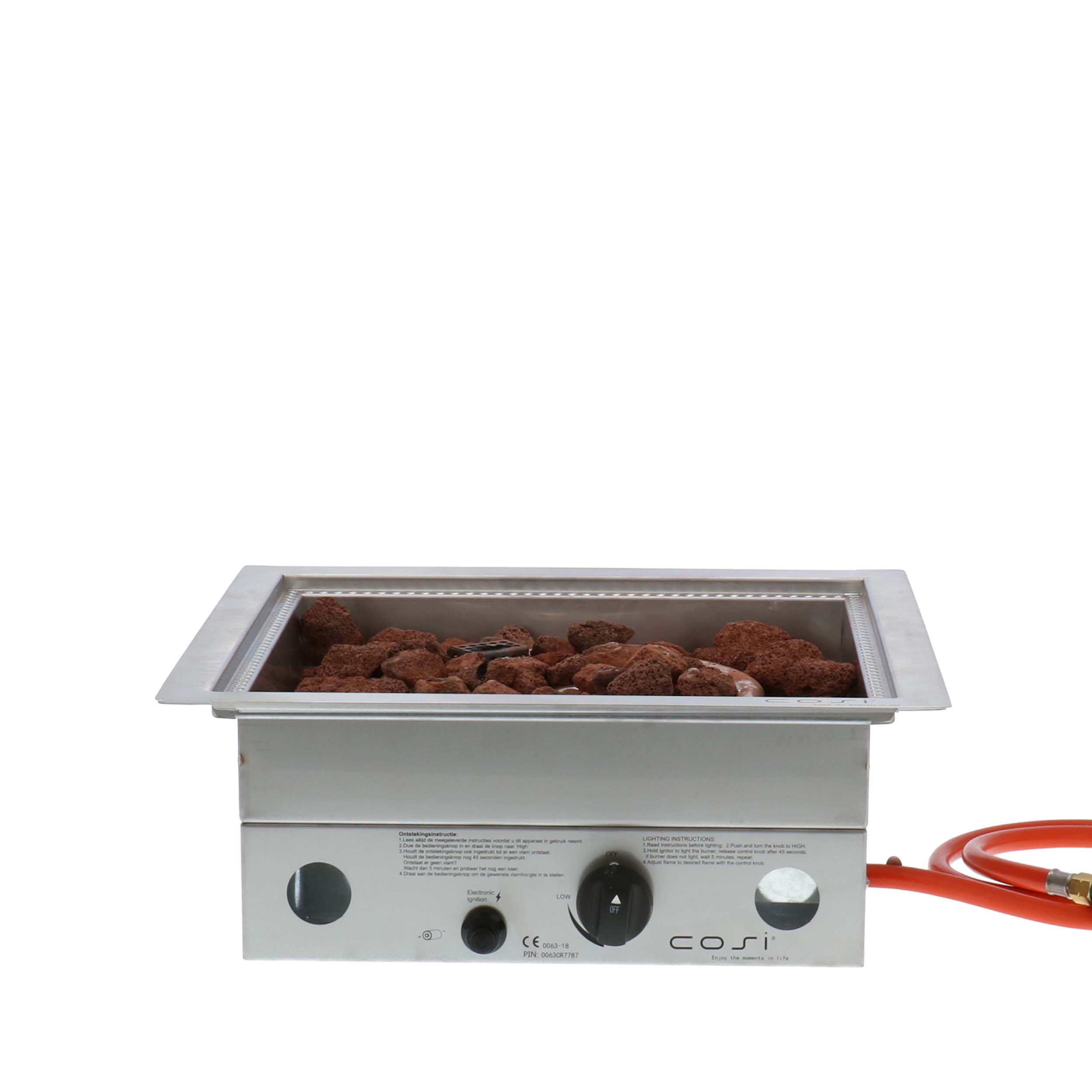 Plynové ohniště COSI Cosiburner, čtvercové, nerezová ocel HM5957550