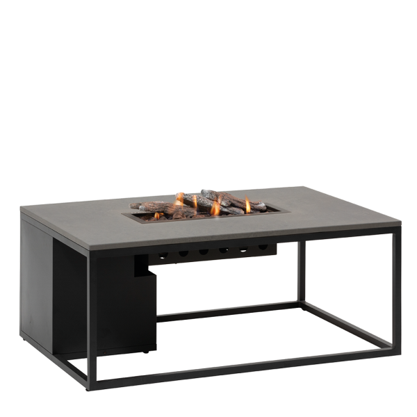 Stůl s plynovým ohništěm COSI Cosiloft 120 černý rám / deska šedá HM5958770