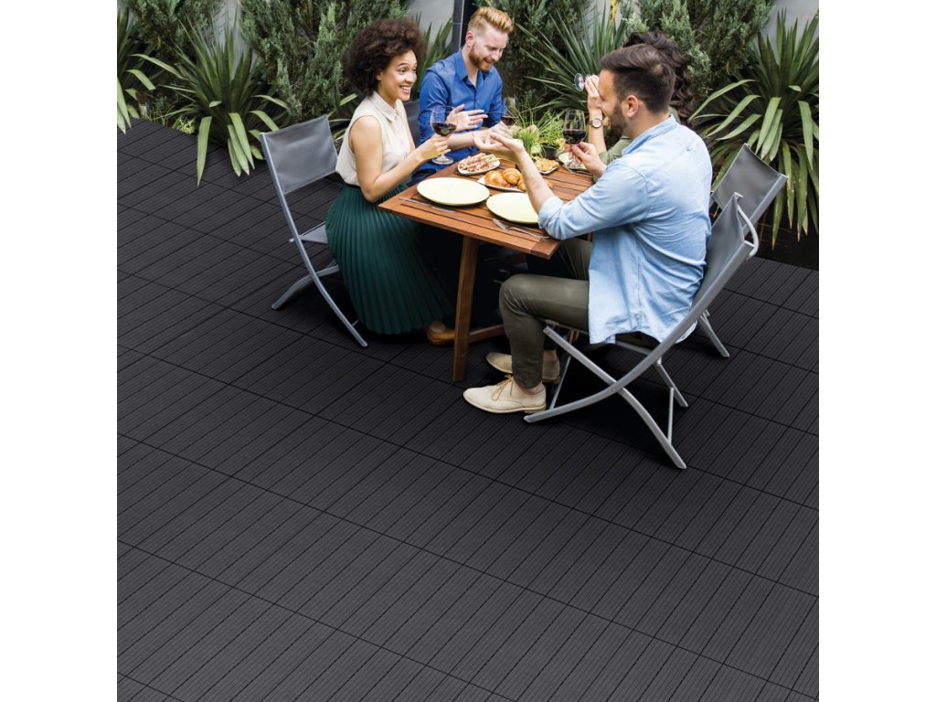 Multy home Gumová dlaždice COSMOPOLITAN 30 x 30 cm, antracit MHEU5100064, 1 ks 4016.91.00 (obrázek 11)