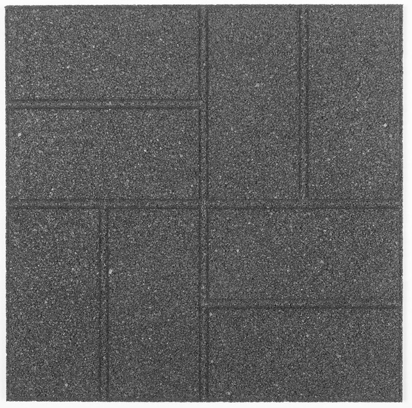 Multy home Gumová dlaždice BRICKFACE 40 x 40 cm, šedá, oboustranná MHEU5000171, 1 ks