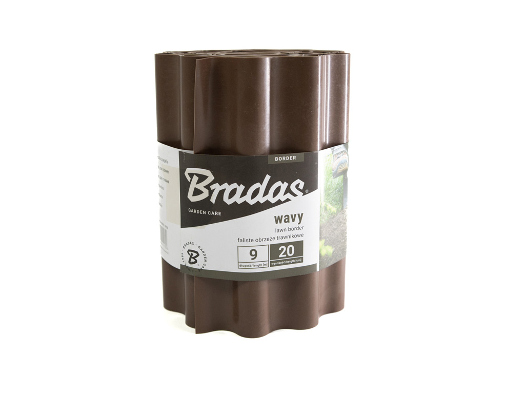 Lem trávníku Bradas 9 m x 20 cm, hnědý BROBFB0920