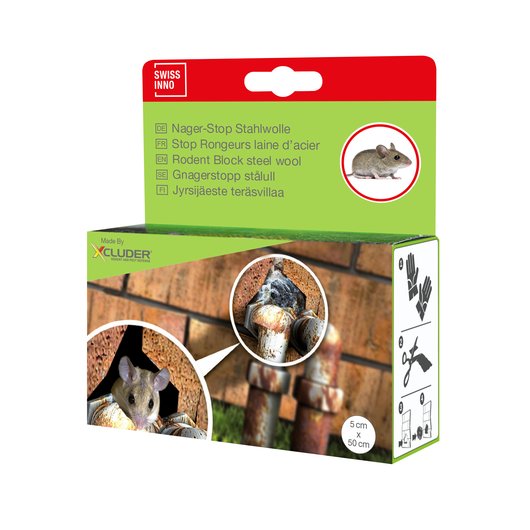 SwissInno "Stop hlodavcům' ocelová vlna 50 cm x 5 cm SW1228001