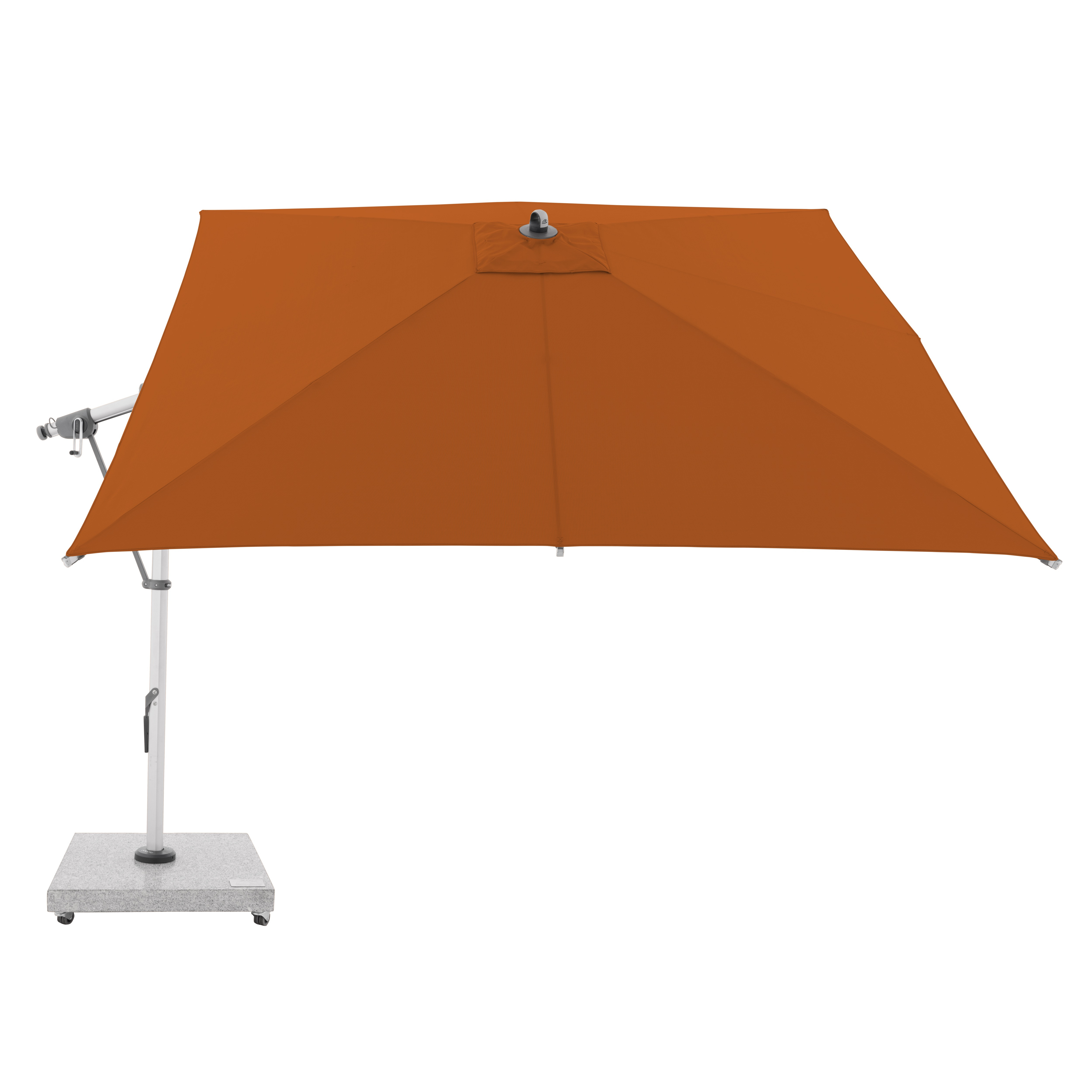 Zahradní výkyvný slunečník s boční tyčí Doppler EXPERT 3 x 3 m, terakota DP465247T831