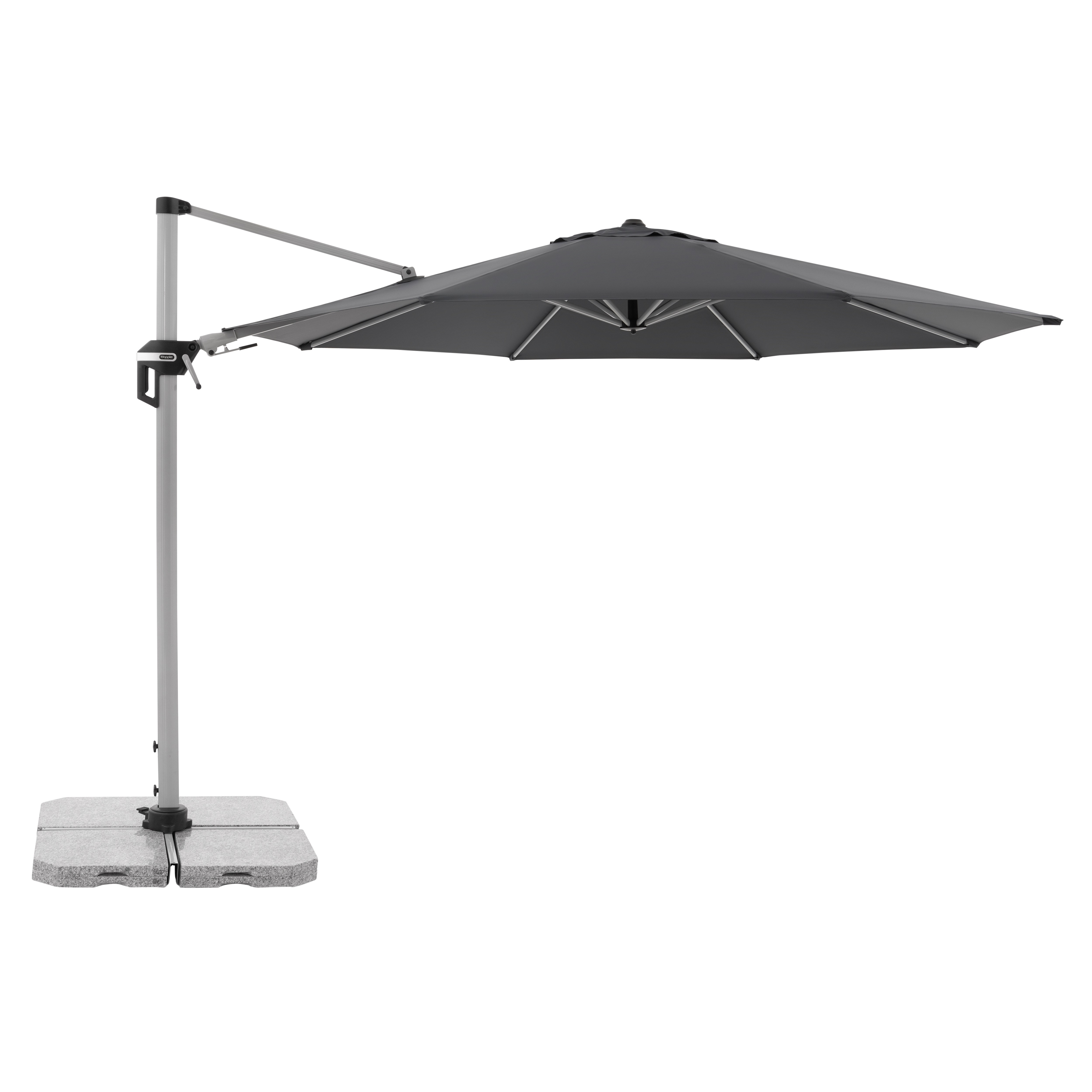 Výkyvný zahradní slunečník s boční tyčí Doppler ACTIVE 370 cm, antracit DP446251840 (obrázek 11)
