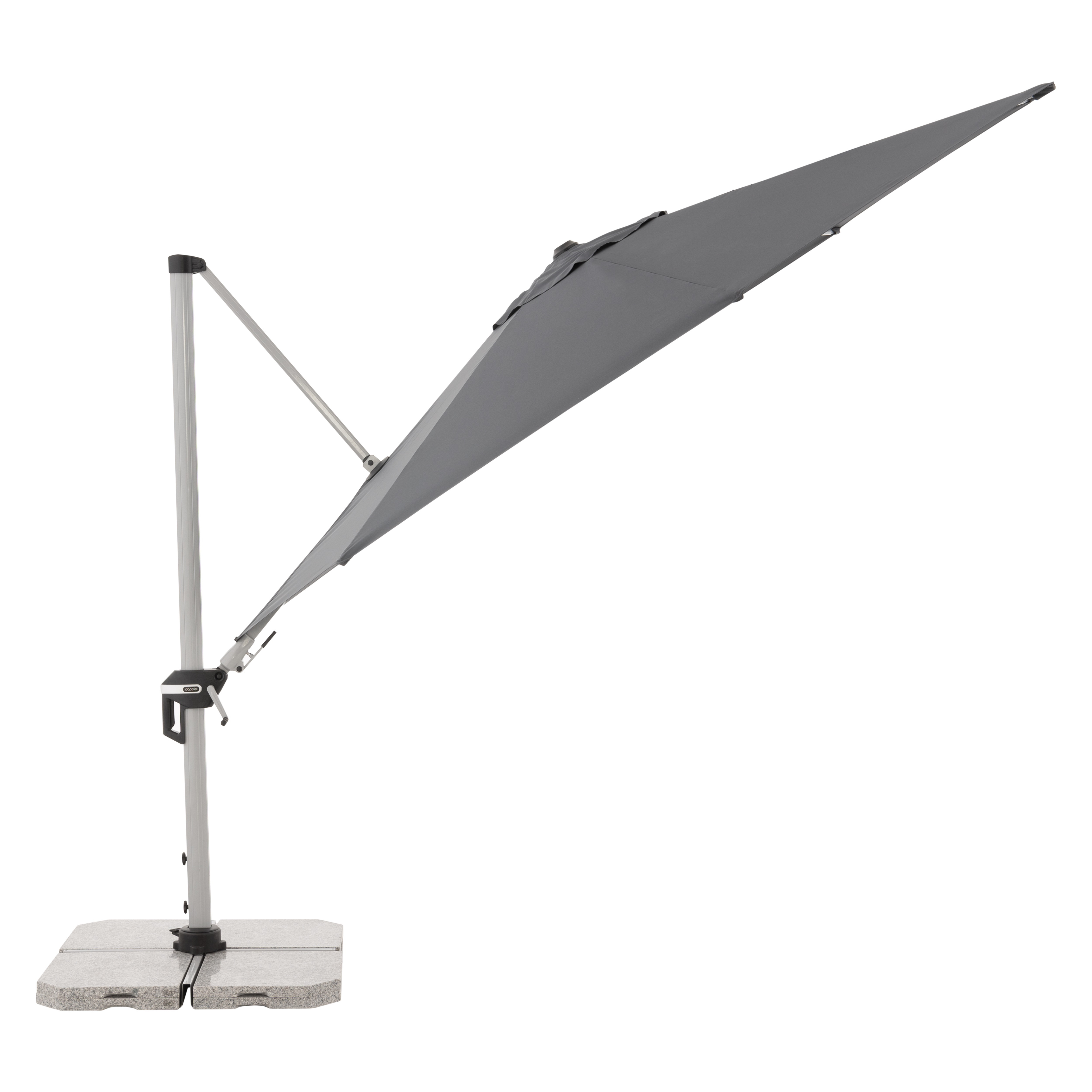 Výkyvný zahradní slunečník s boční tyčí Doppler ACTIVE 370 cm, antracit DP446251840 (obrázek 3)