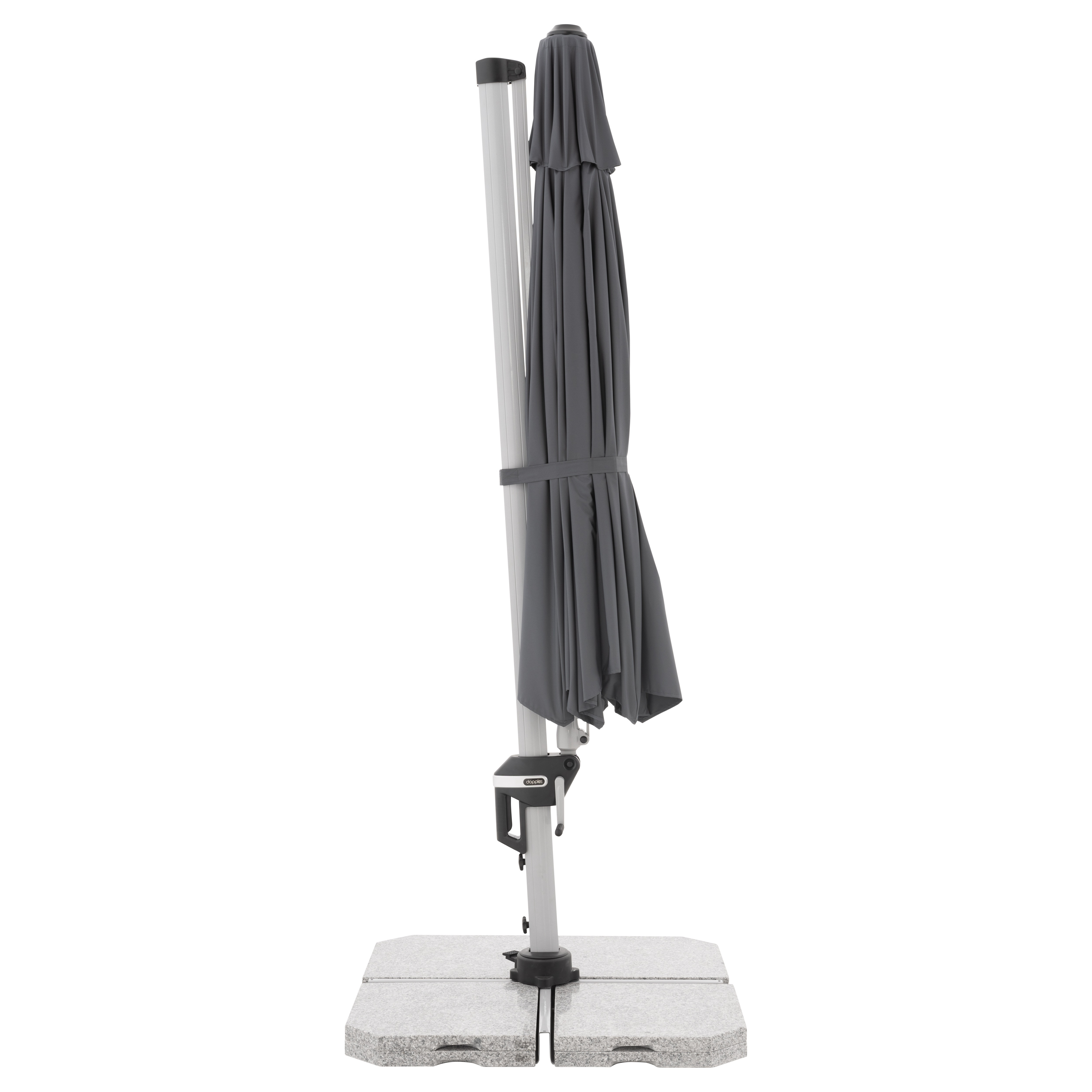 Výkyvný zahradní slunečník s boční tyčí Doppler ACTIVE 370 cm, antracit DP446251840 (obrázek 4)