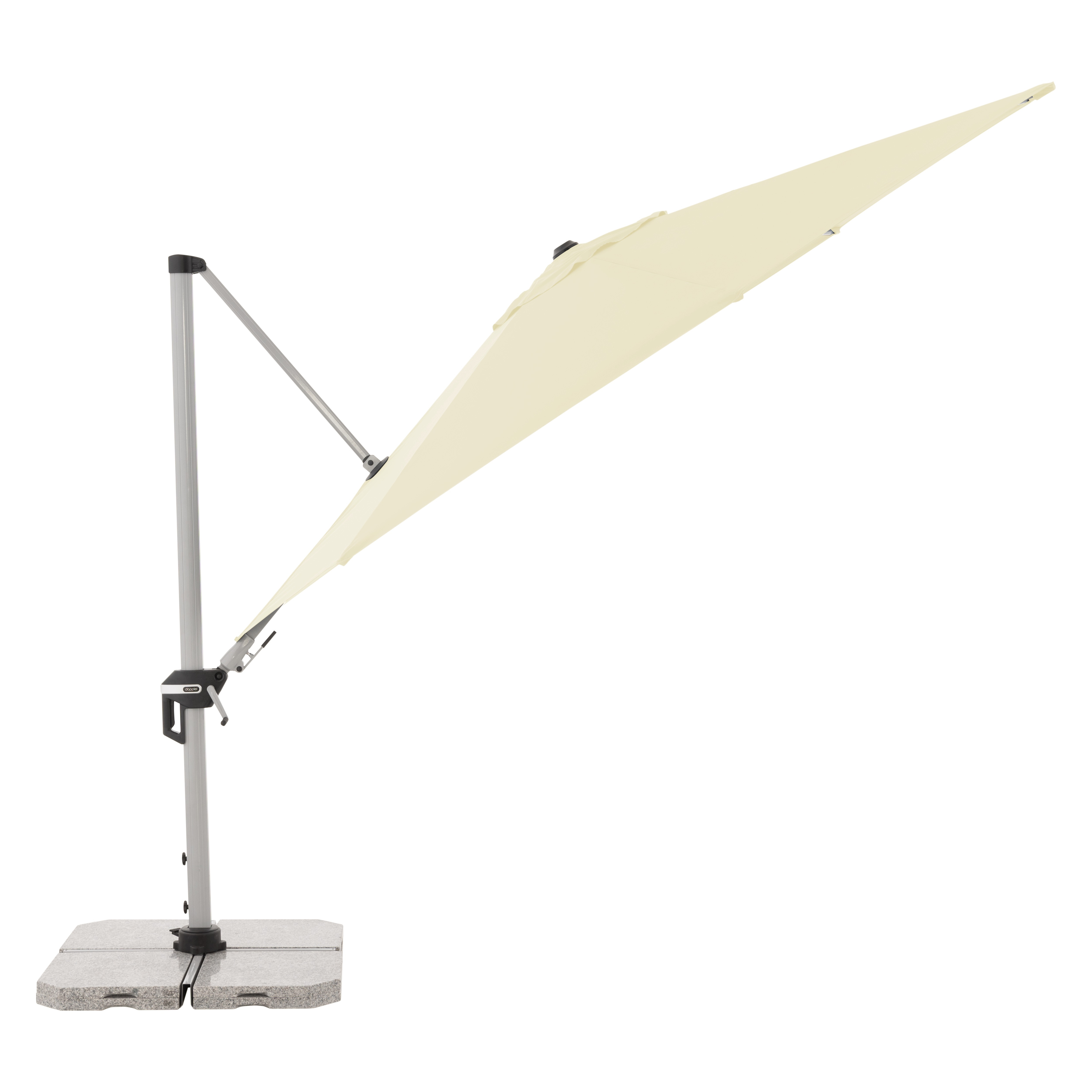 Výkyvný zahradní slunečník s boční tyčí Doppler ACTIVE 370 cm, přírodní DP446251820 (obrázek 3)