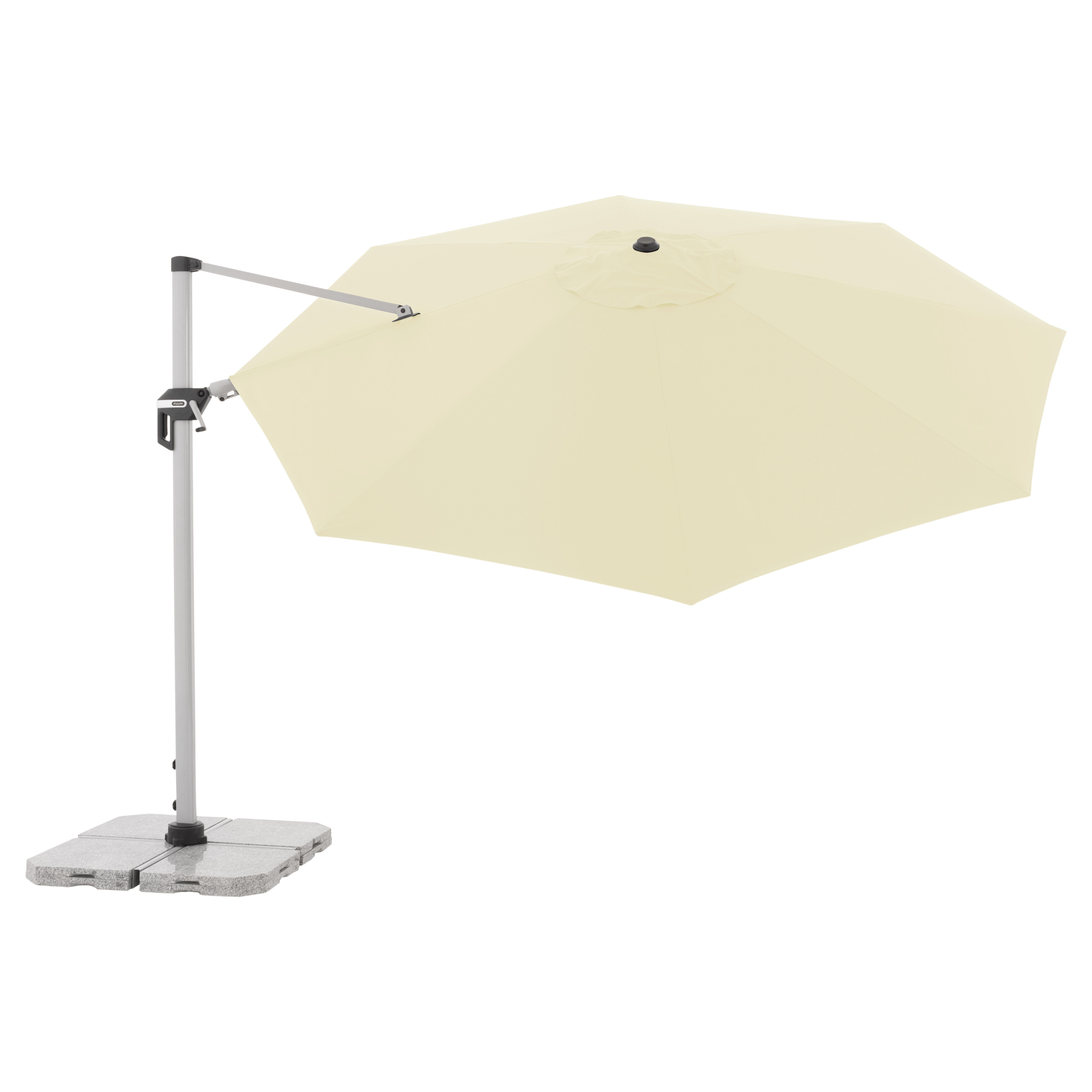 Výkyvný zahradní slunečník s boční tyčí Doppler ACTIVE 370 cm, přírodní DP446251820 (obrázek 5)