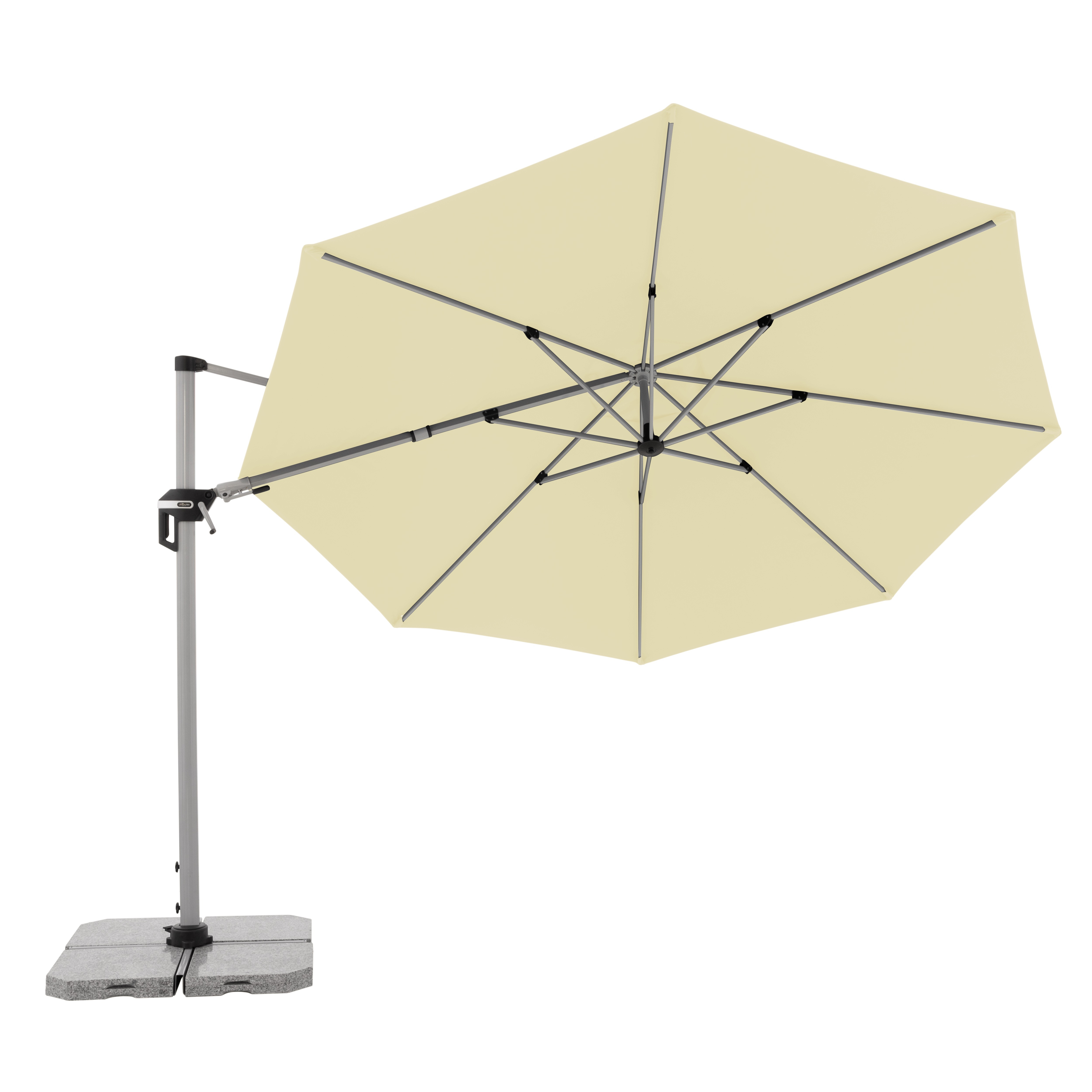 Výkyvný zahradní slunečník s boční tyčí Doppler ACTIVE 370 cm, přírodní DP446251820 (obrázek 8)