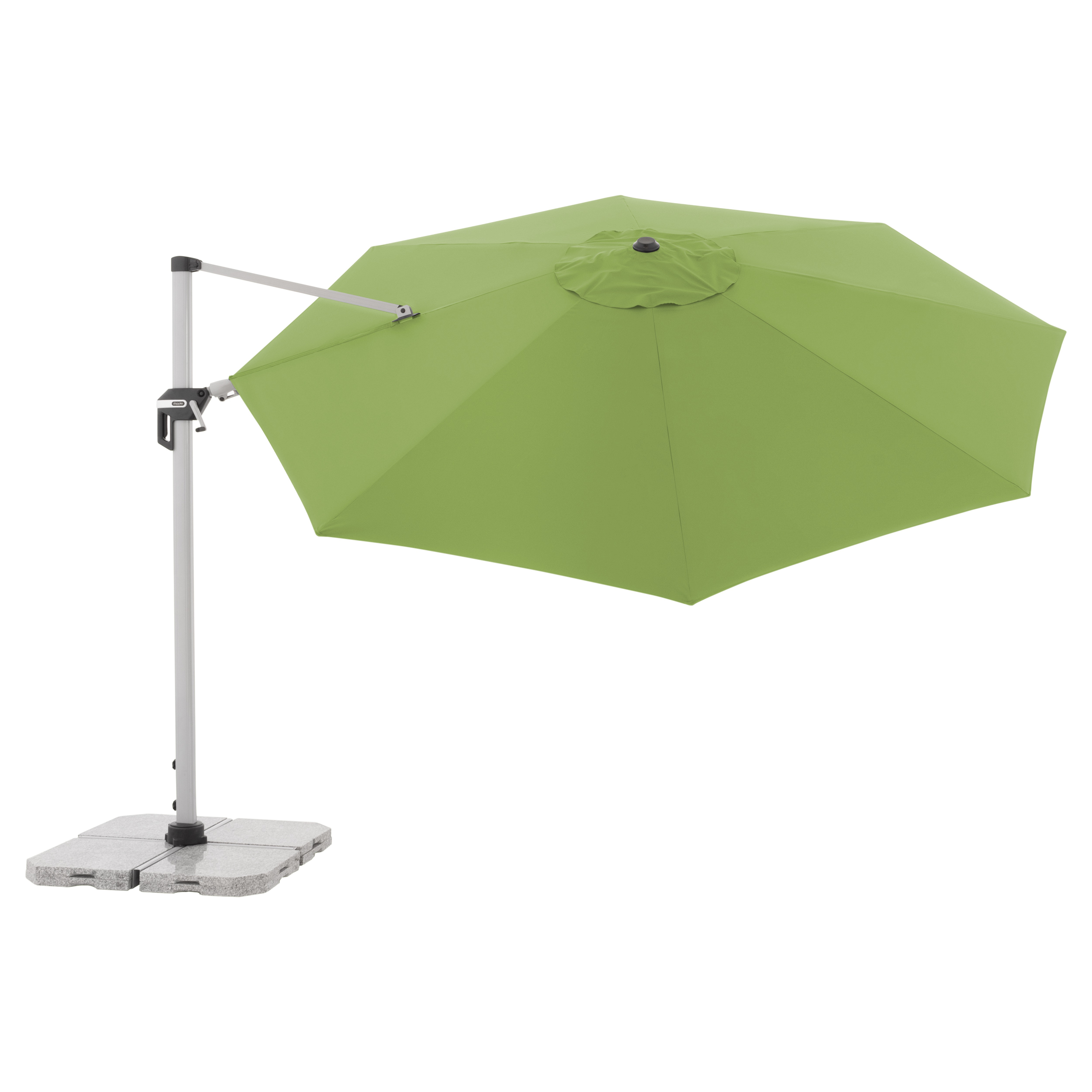 Výkyvný zahradní slunečník s boční tyčí Doppler ACTIVE 370 cm, zelená DP446251836 (obrázek 7)