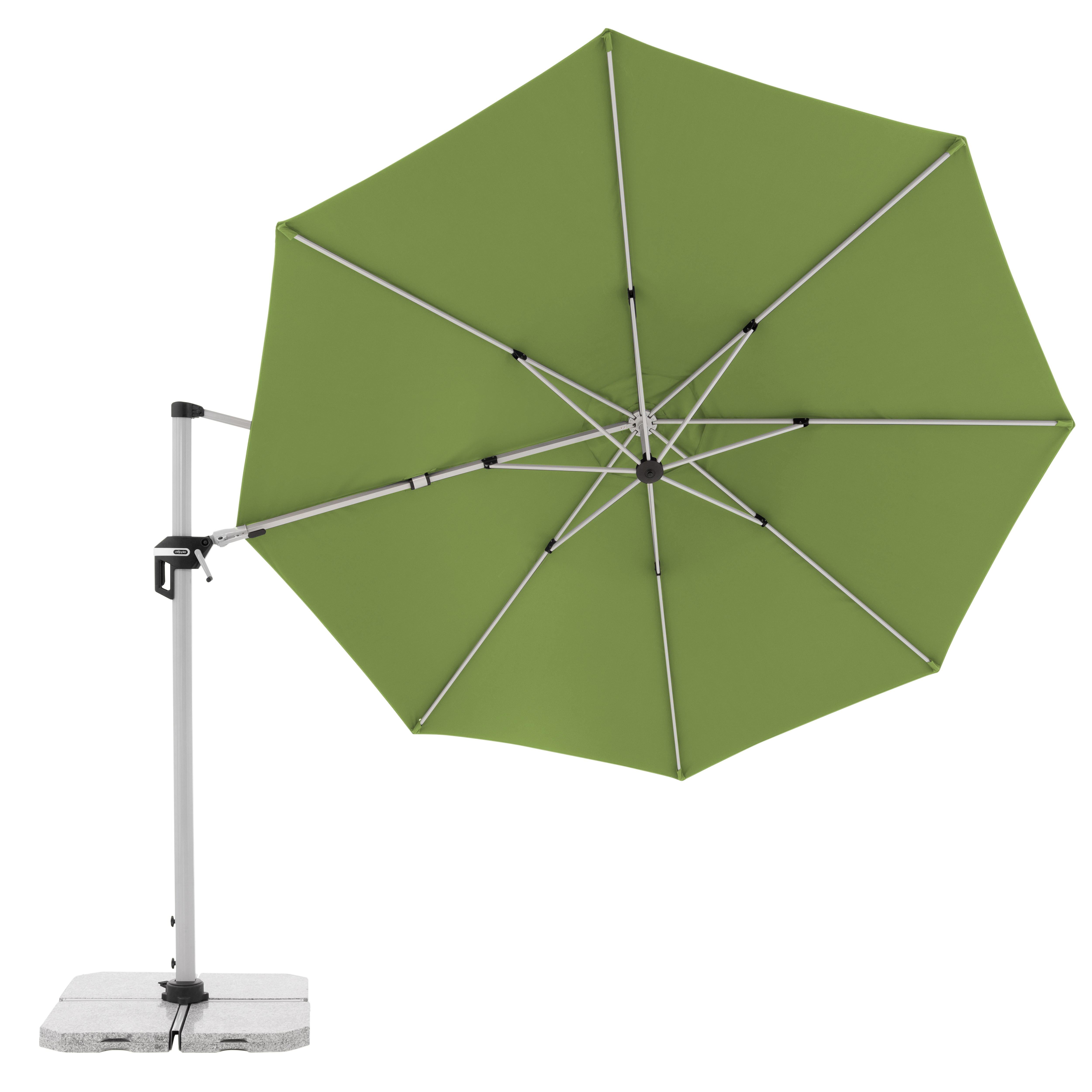 Výkyvný zahradní slunečník s boční tyčí Doppler ACTIVE 370 cm, zelená DP446251836 (obrázek 10)