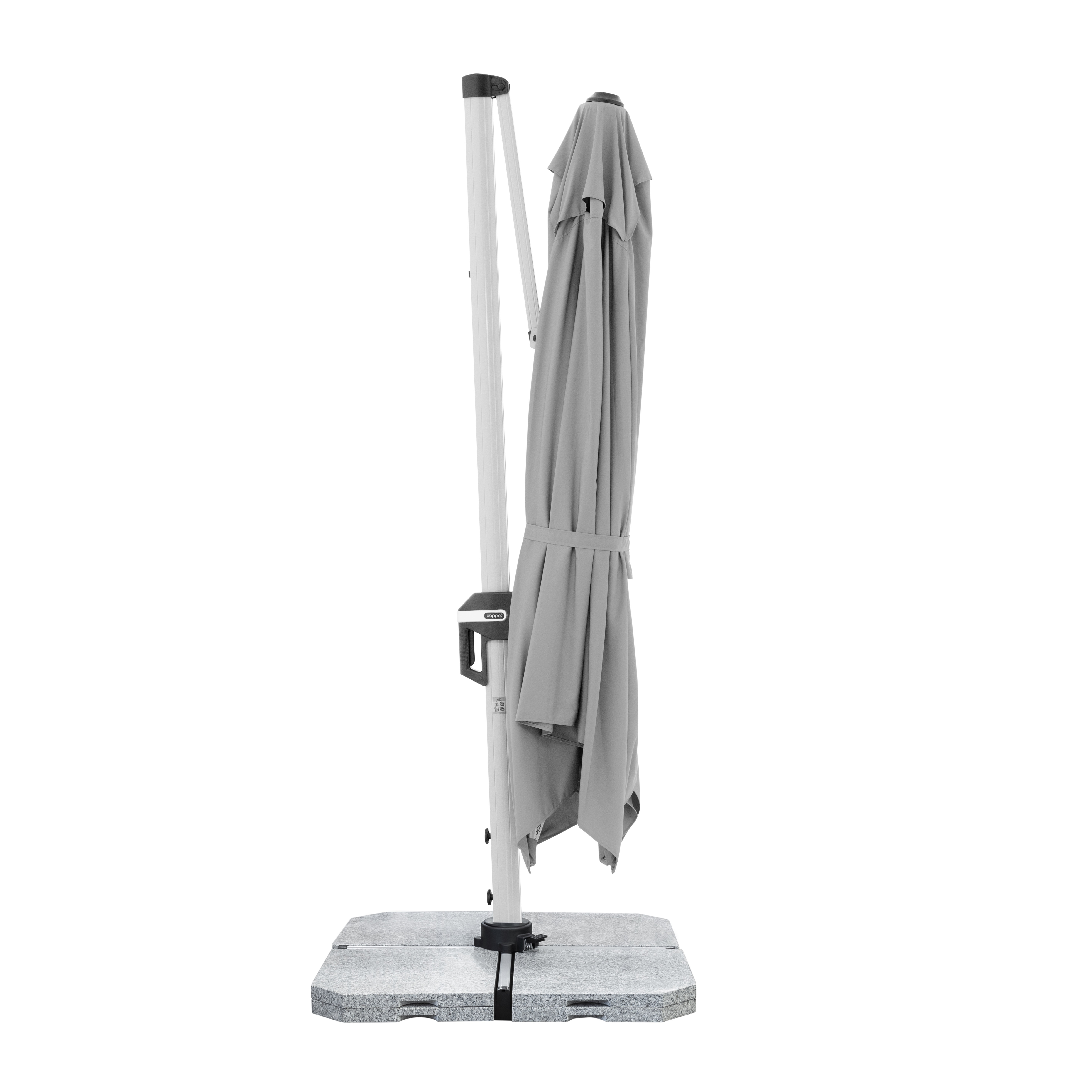 Výkyvný zahradní slunečník s boční tyčí Doppler ACTIVE 350 x 260 cm, světle šedá DP469266827 (obrázek 3)