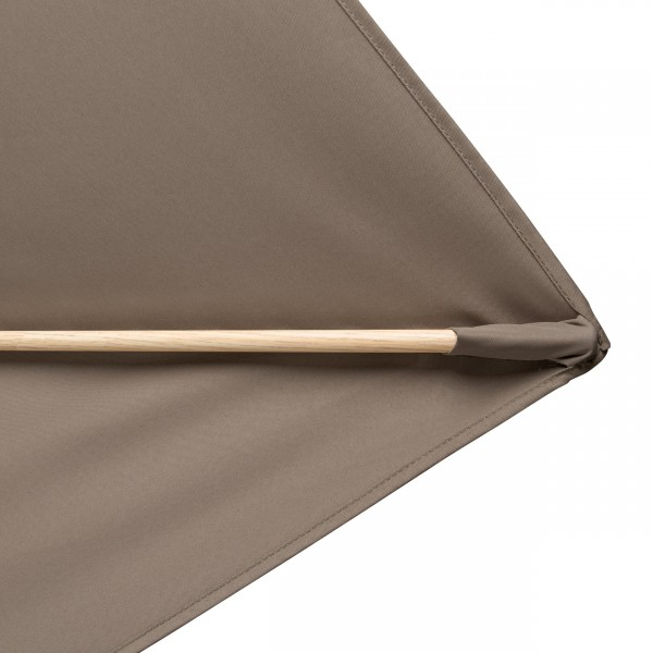 Slunečník s automatickým naklápěním s ULTRA UV ochranou Doppler ALU WOOD 210 x 140 cm, hnědá DP457317846 (obrázek 5)