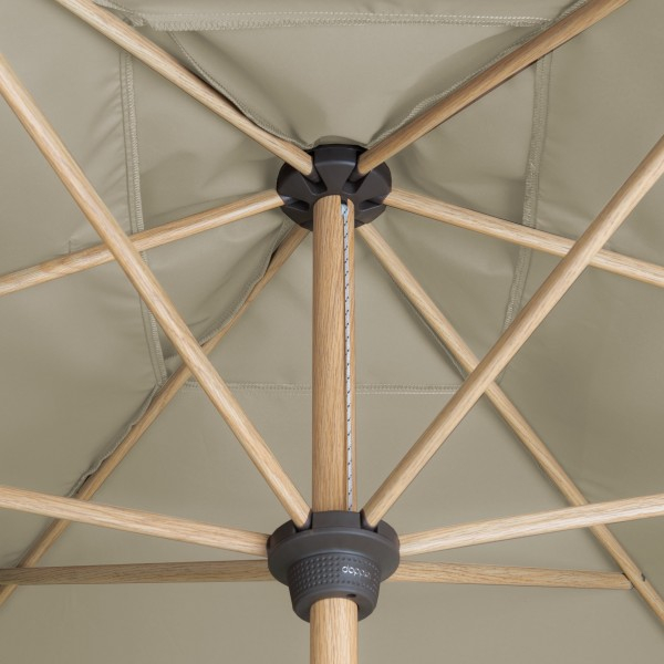 Slunečník s automatickým naklápěním s ULTRA UV ochranou Doppler ALU WOOD 3 x 2 m, přírodní DP461317820 (obrázek 7)