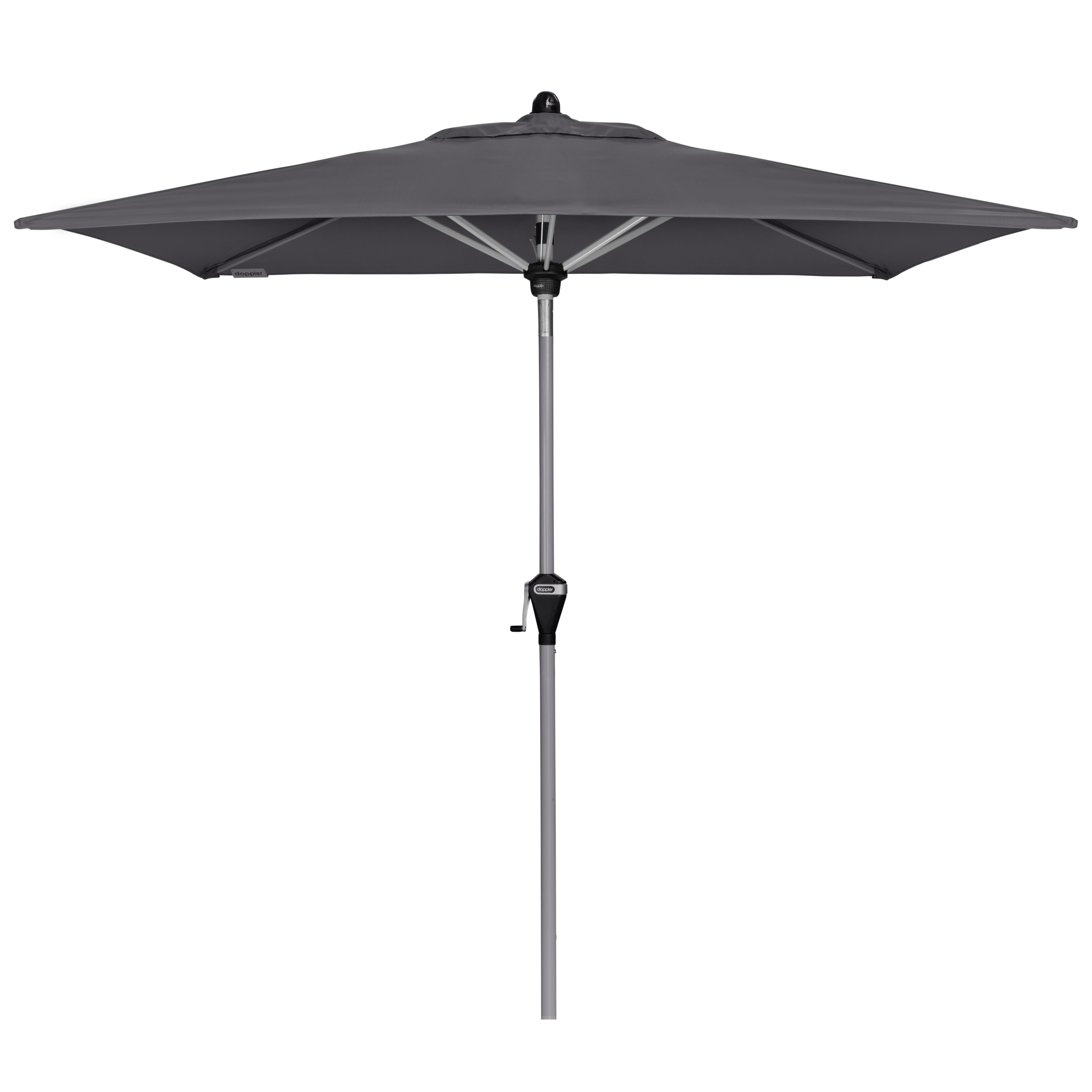 Slunečník s automatickým naklápěním klikou Doppler ACTIVE 210x140 cm, antracit DP457460840 (obrázek 4)