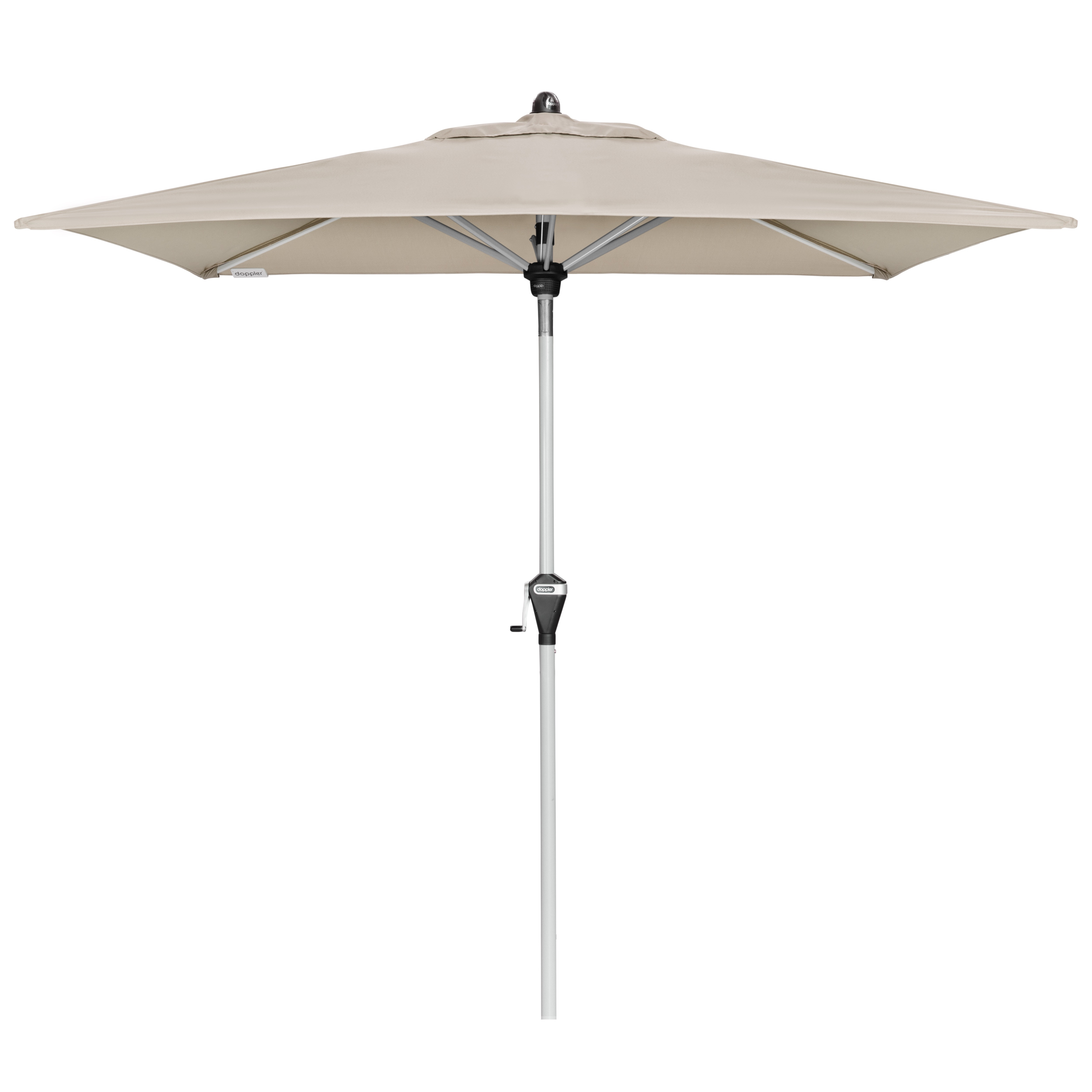 Slunečník s automatickým naklápěním klikou Doppler ACTIVE 210x140 cm, přírodní DP457460820 (obrázek 4)