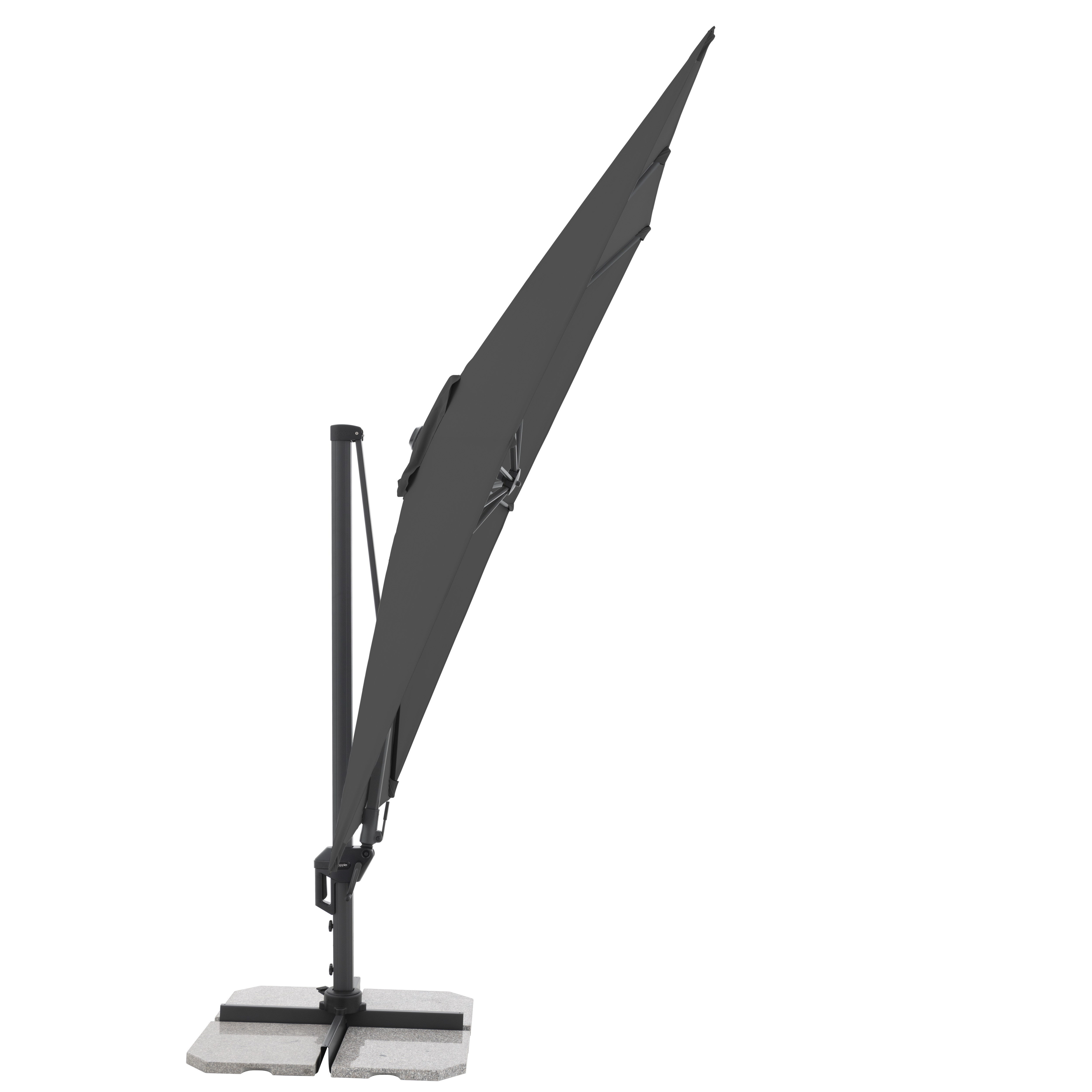 Moderní slunečník s boční nohou Doppler ACTIVE 310 x 210 cm, antracit DP474273840 (obrázek 6)