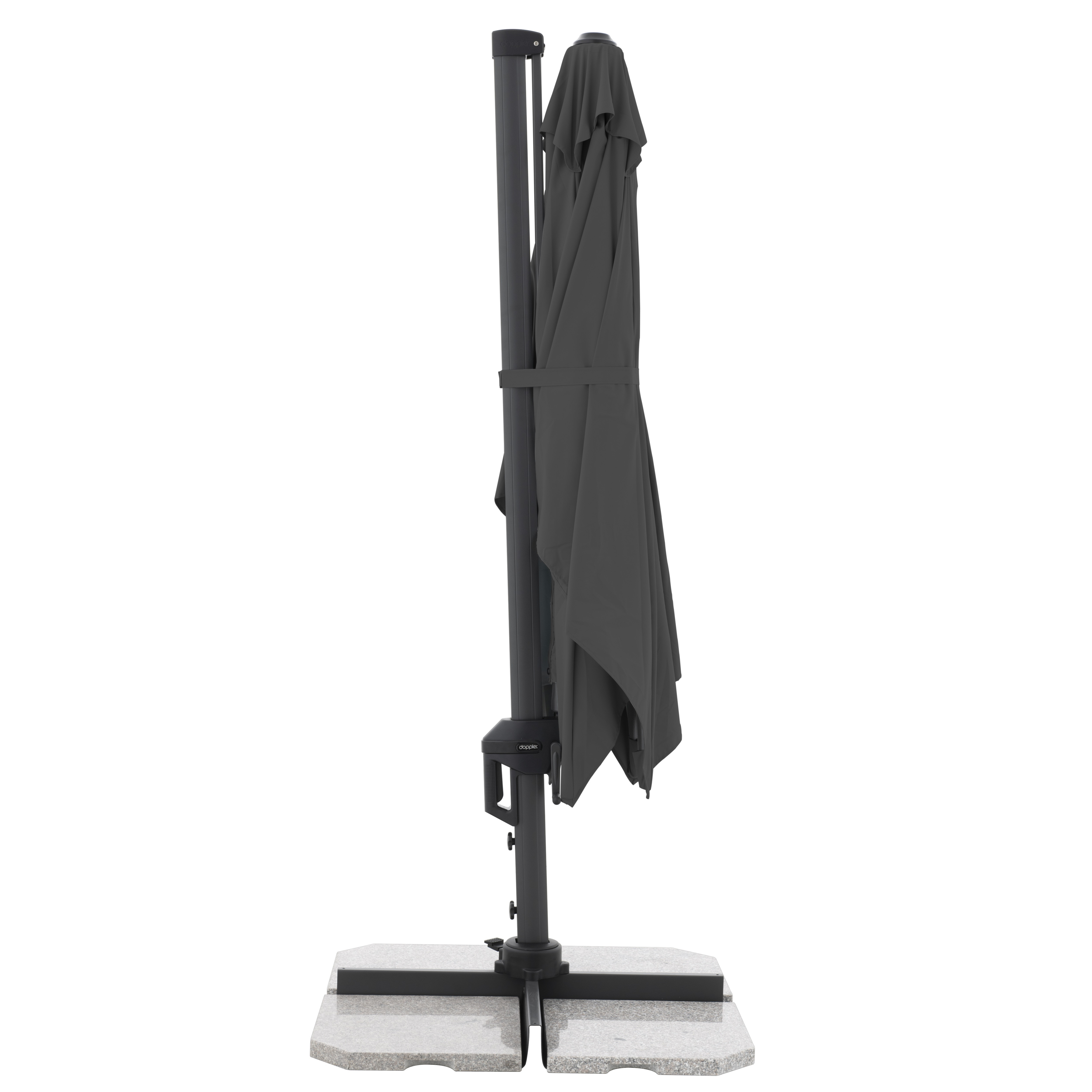 Moderní slunečník s boční nohou Doppler ACTIVE 310 x 210 cm, antracit DP474273840 (obrázek 7)