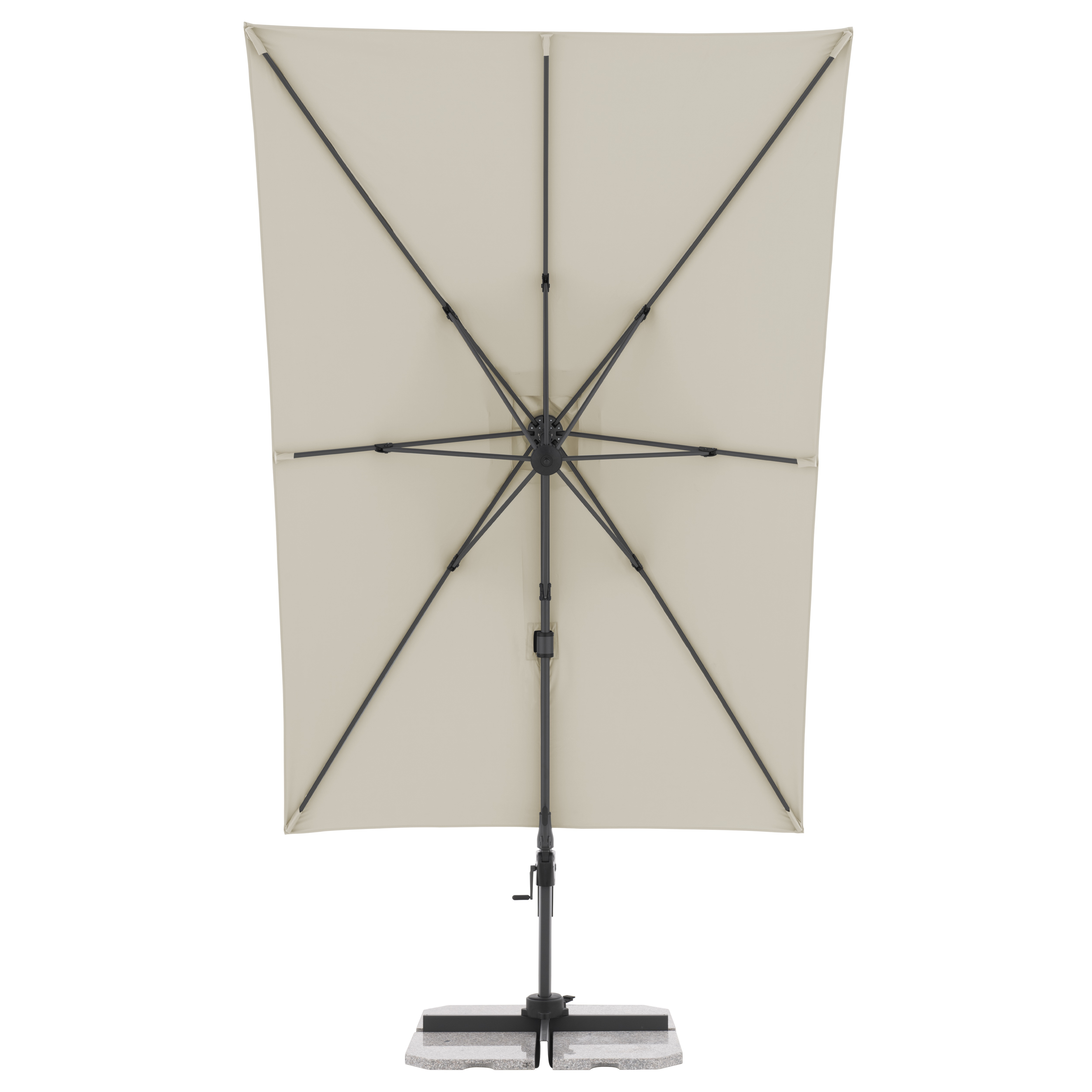 Moderní slunečník s boční nohou Doppler ACTIVE 310 x 210 cm, přírodní DP474273820