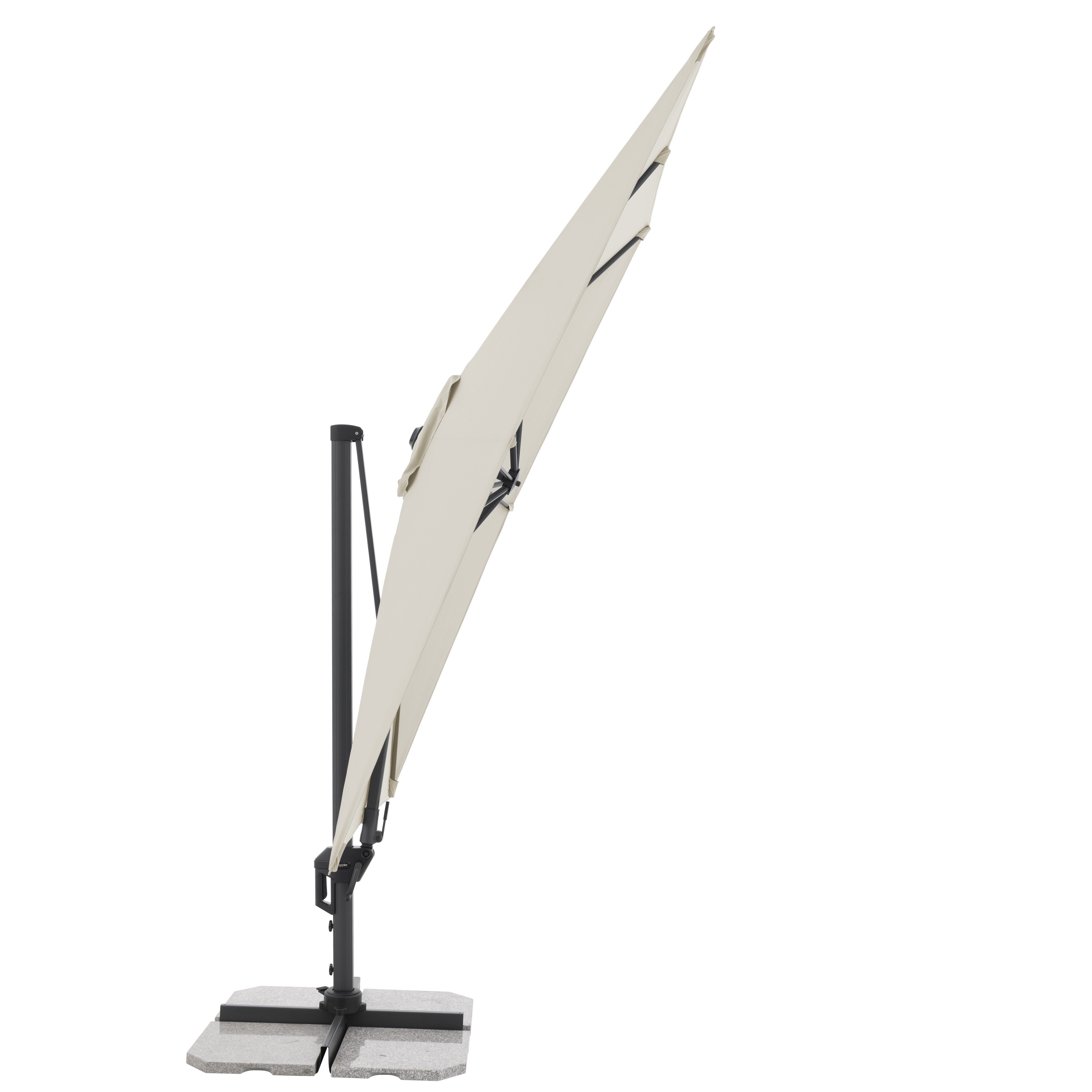 Moderní slunečník s boční nohou Doppler ACTIVE 310 x 210 cm, přírodní DP474273820 (obrázek 4)