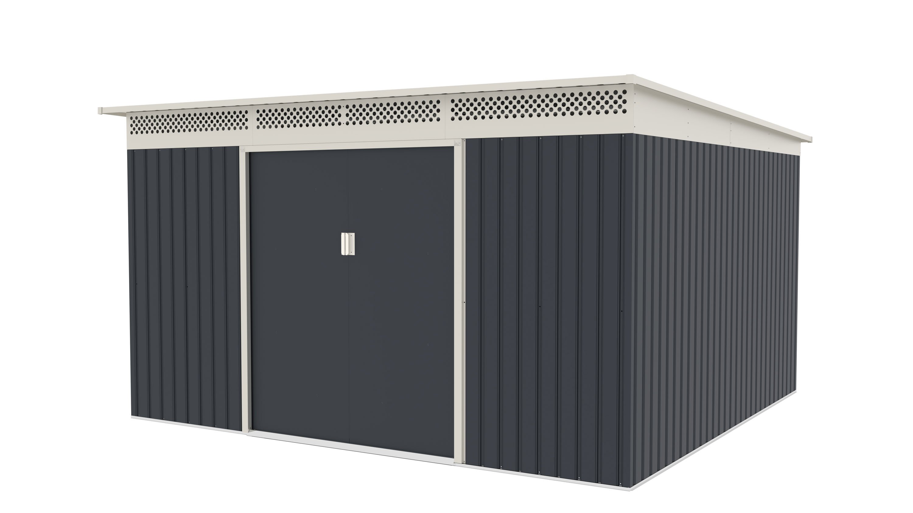 Zahradní domek G21 GRAH 1132 - 340 x 333 cm, antracitový PE6390097