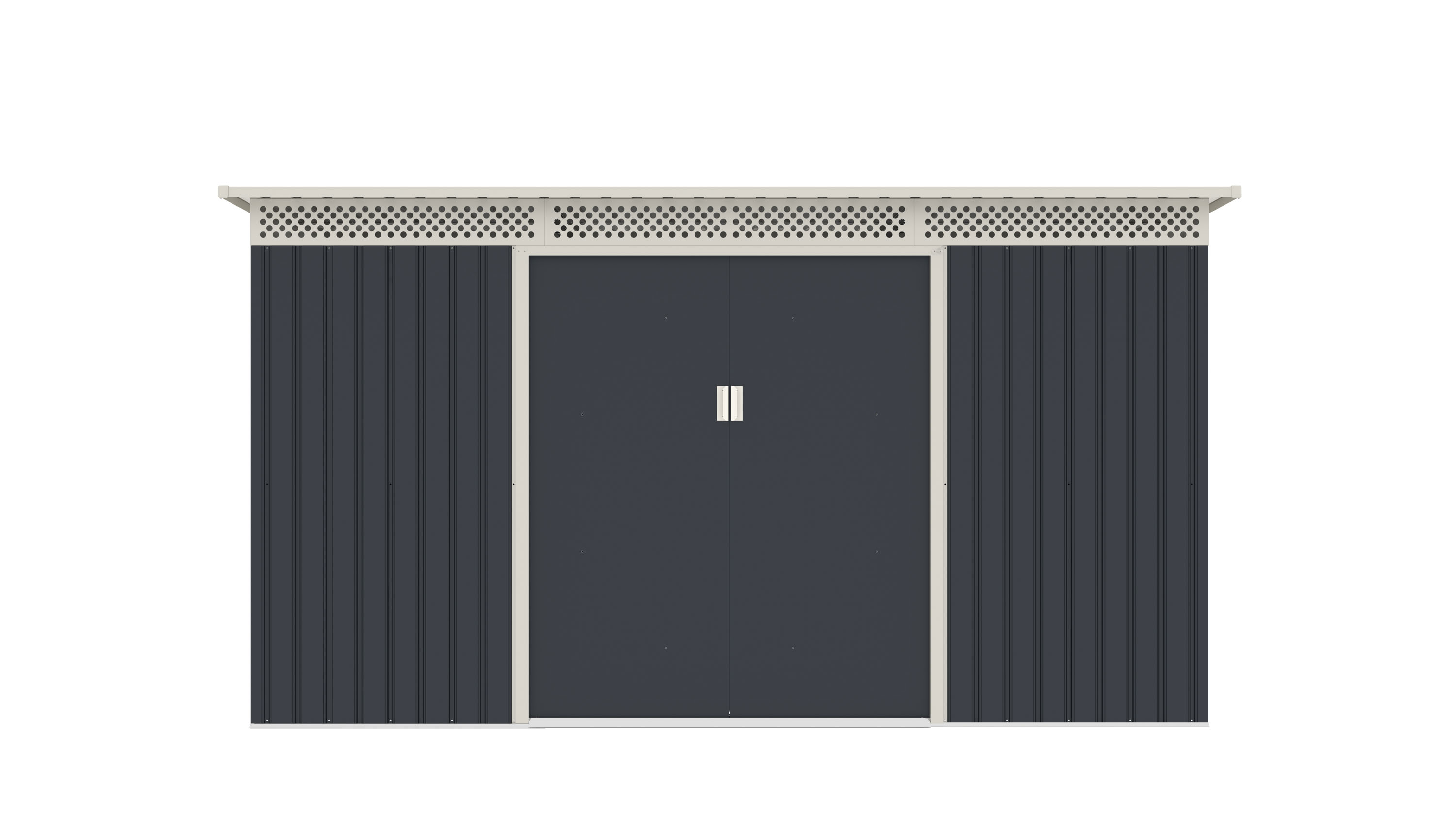 Zahradní domek G21 GRAH 483 – 340 x 142 cm, antracitový PE6390091