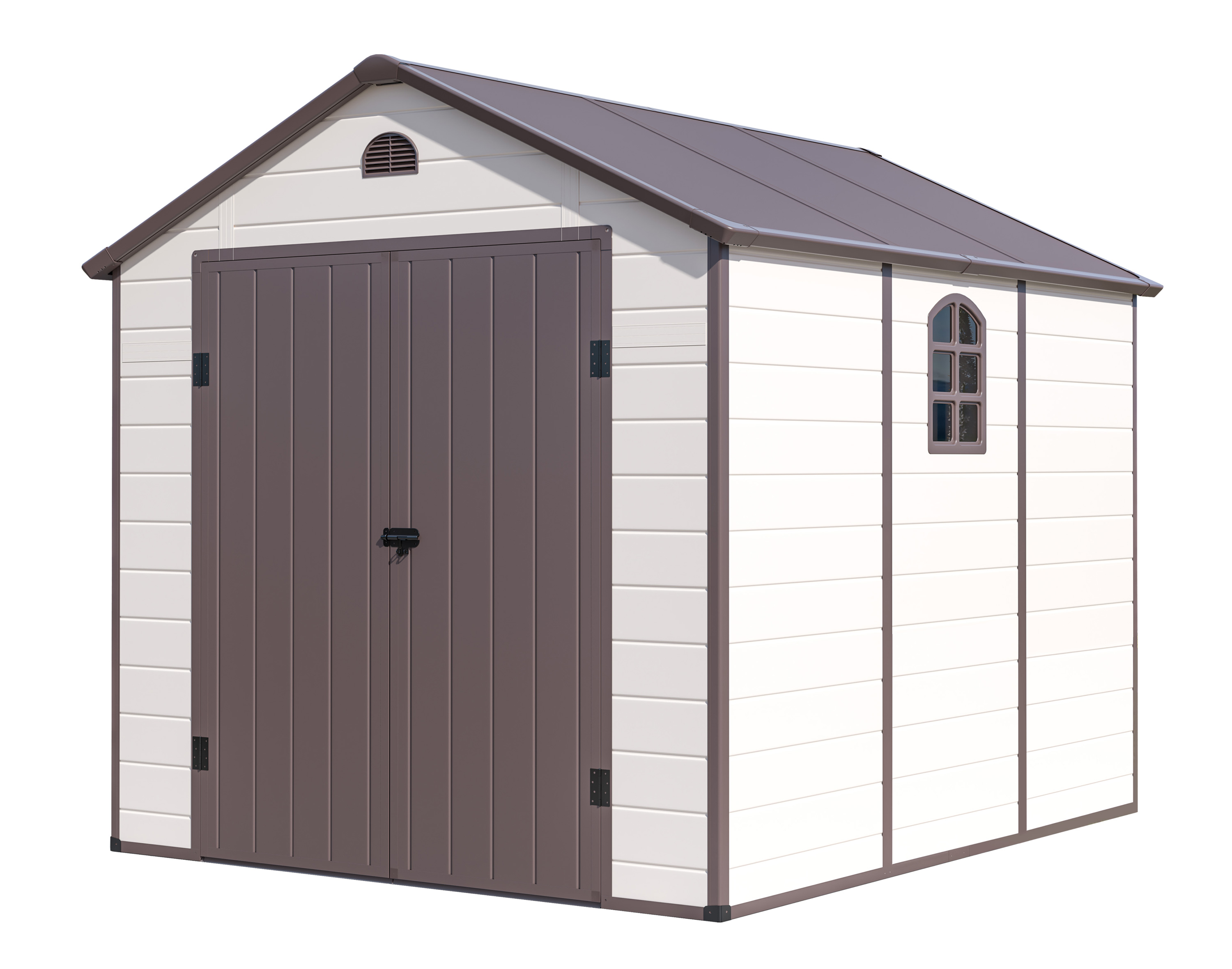 Zahradní domek G21 Boston 670 - 241 x 278 cm, plastový, béžový PE6390073