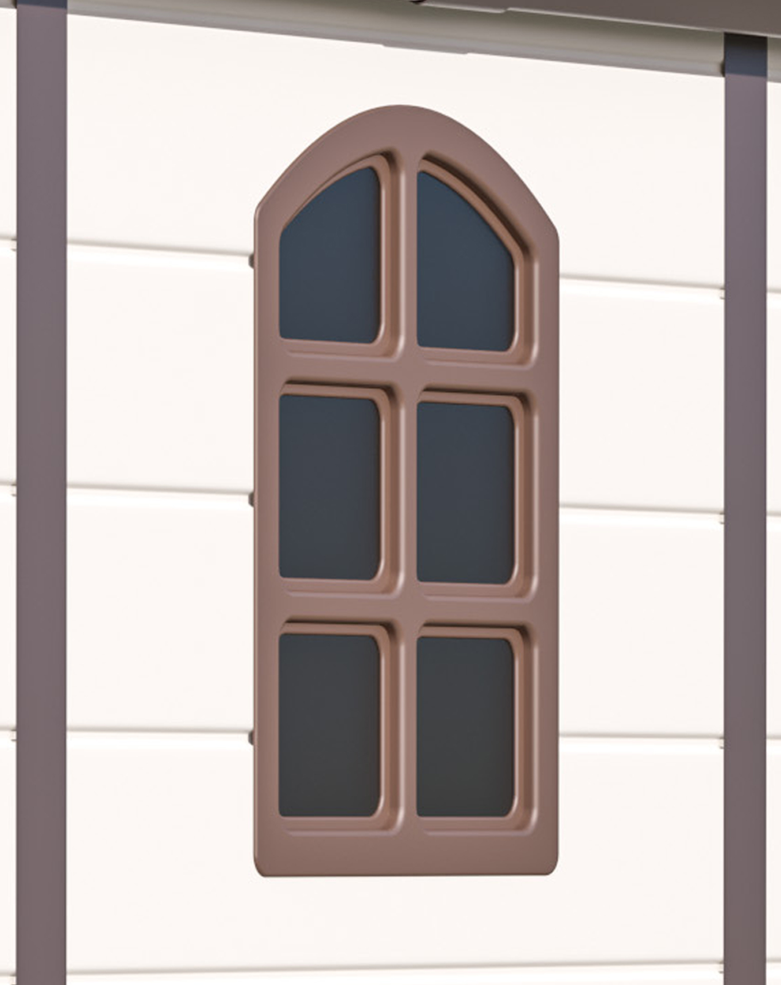 Zahradní domek G21 Boston 670 - 241 x 278 cm, plastový, béžový PE6390073 (obrázek 6)