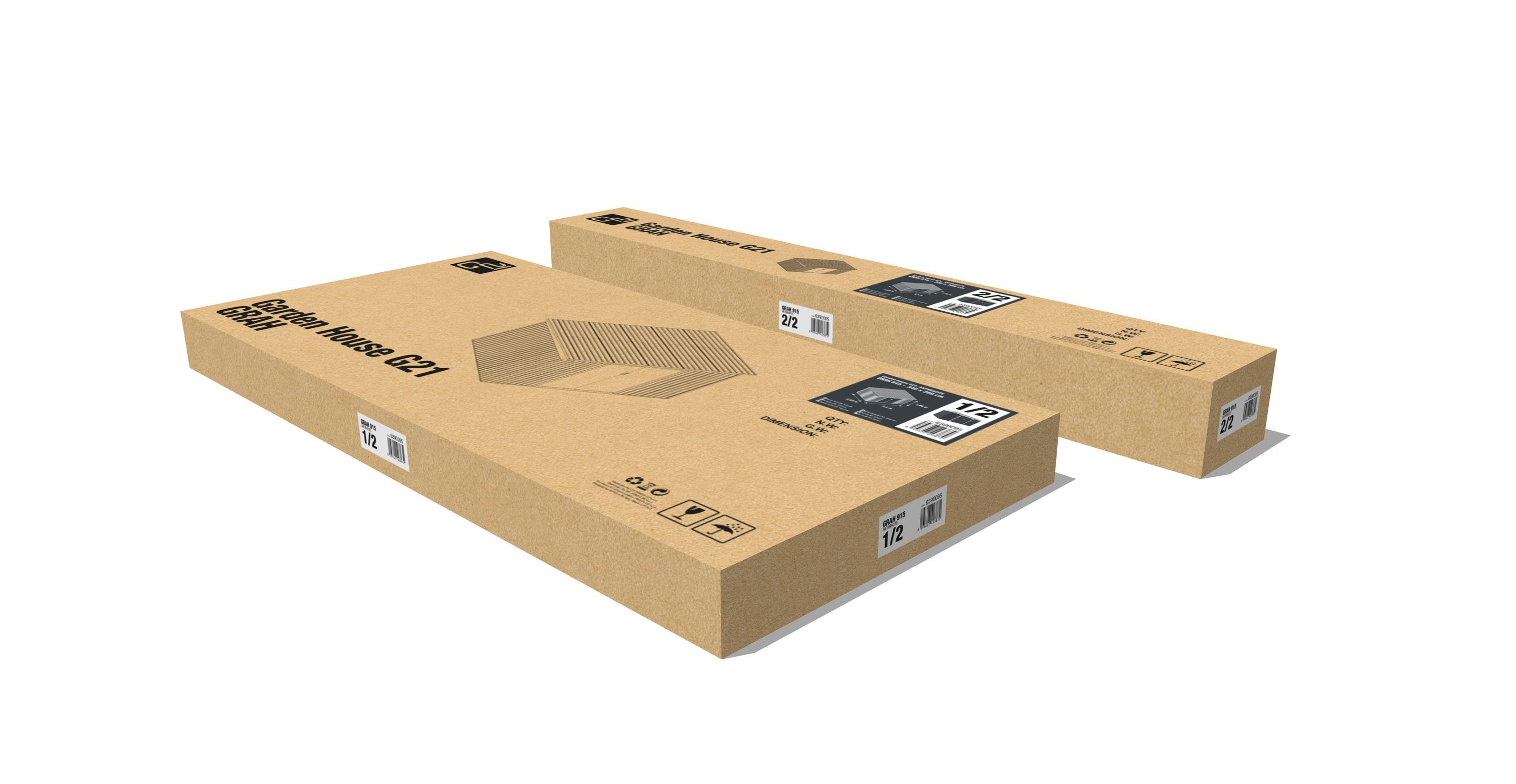 Zahradní domek G21 GRAH 915 - 340 x 269 cm, hnědý PE6390096 (obrázek 9)