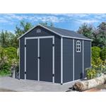 Zahradní domek G21 Boston 670 - 241 x 278 cm, plastový, šedý PE6390074 (obrázek 9)