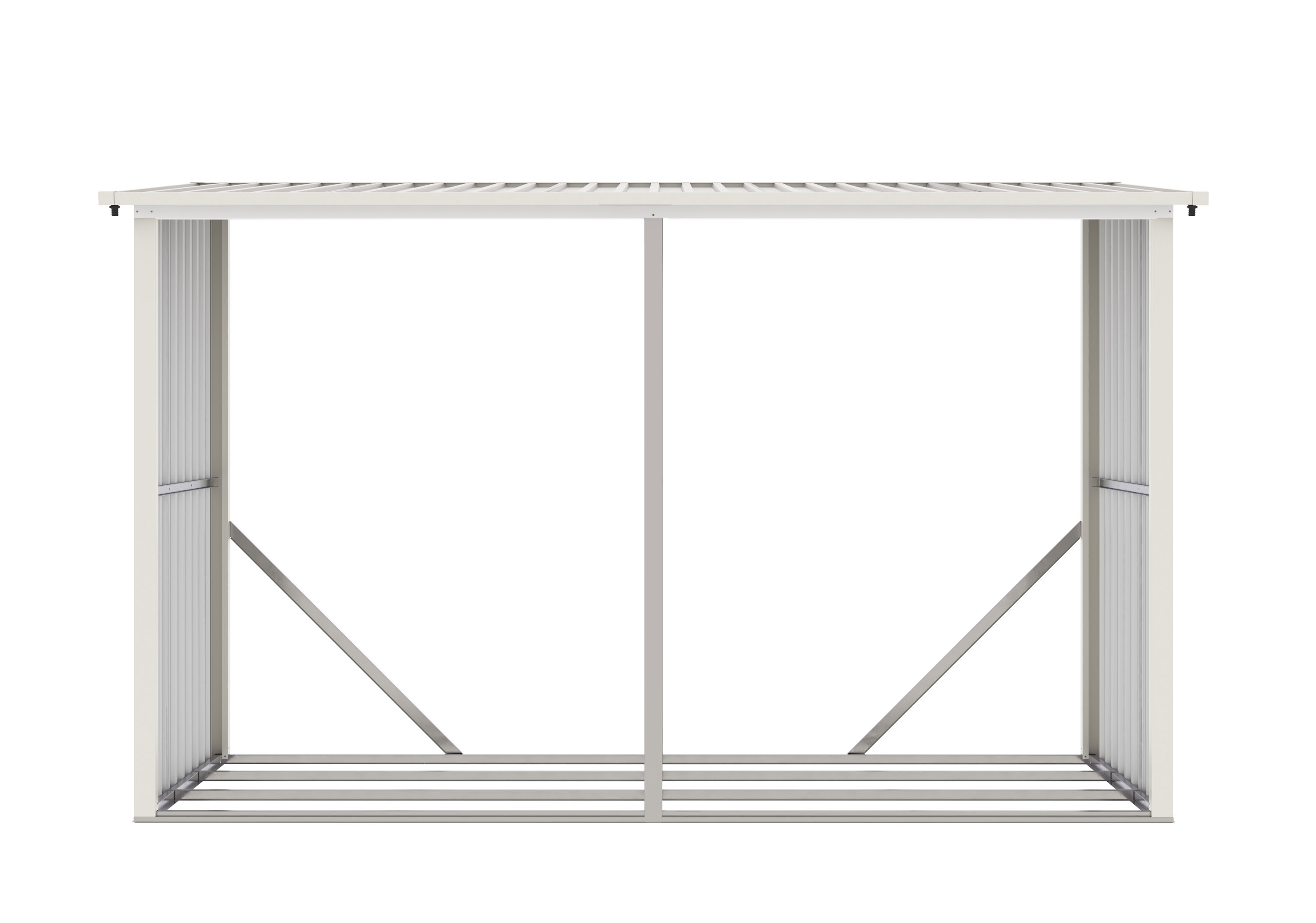Přístřešek na dřevo G21 WOH 682 - 302 x 119 cm, zelený PE63900503 (obrázek 4)