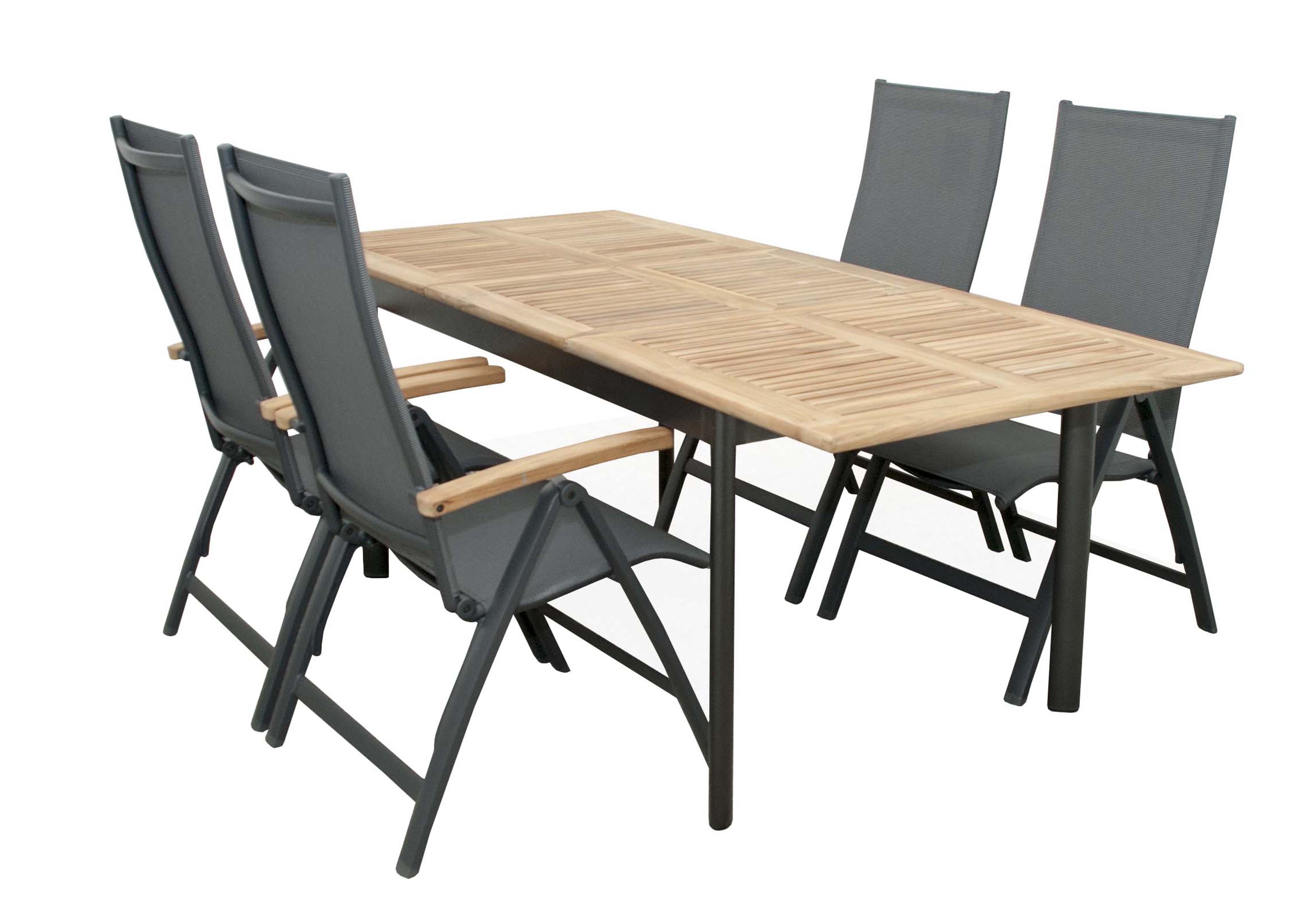 Stůl CONCEPT, rozkládací, s teakovou deskou DP266CO101732 (obrázek 3)