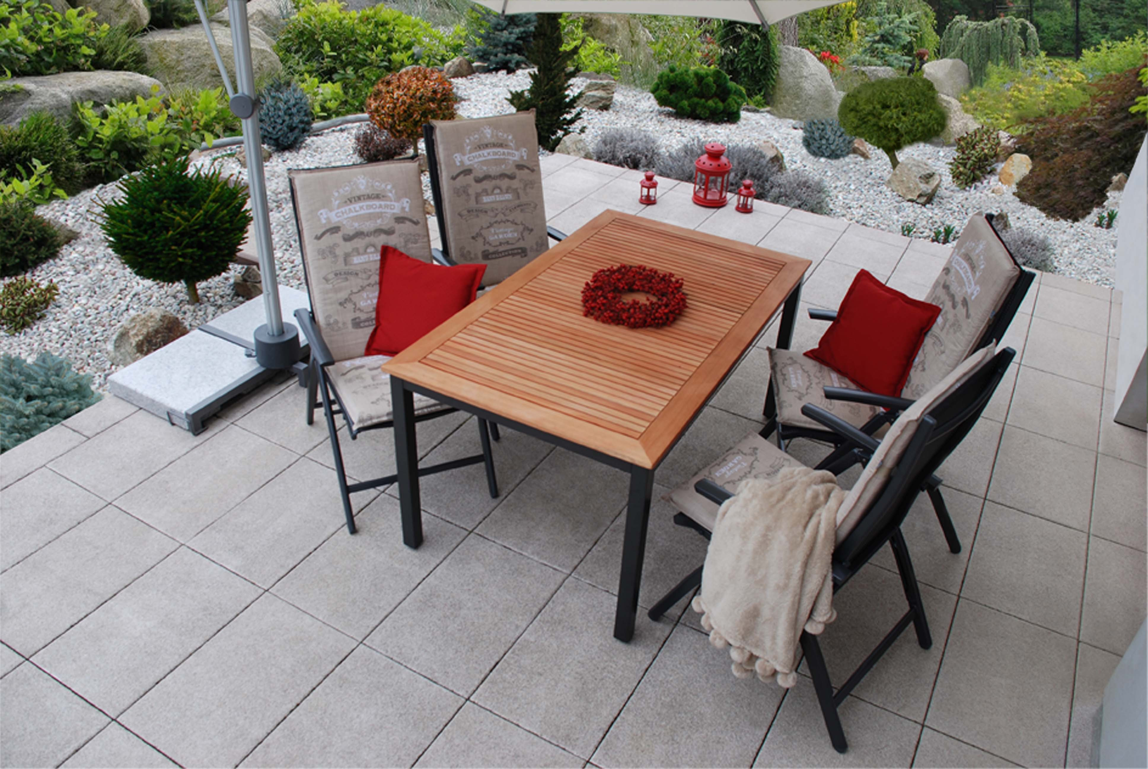Stůl CONCEPT s teakovou deskou 150 x 90 x 75 cm DP266CO111732 (obrázek 5)