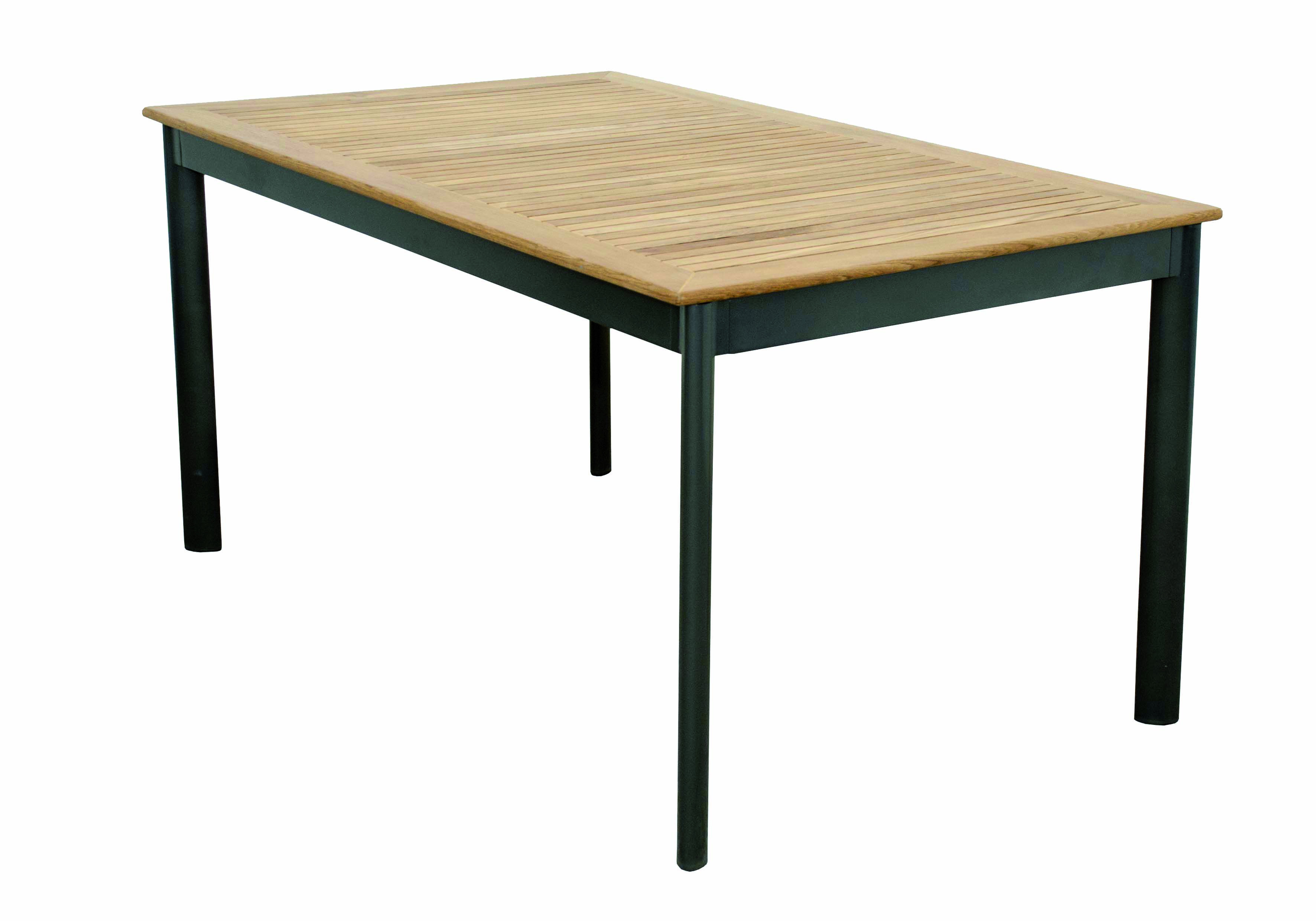 Stůl CONCEPT s teakovou deskou 150 x 90 x 75 cm DP266CO111732