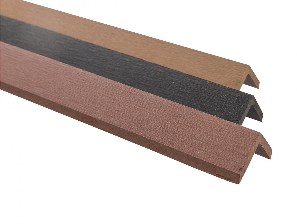 Ukončovací lišta WPC Guttadeck, 40 x 40 x 2900 mm, tmavě šedá GU4394297