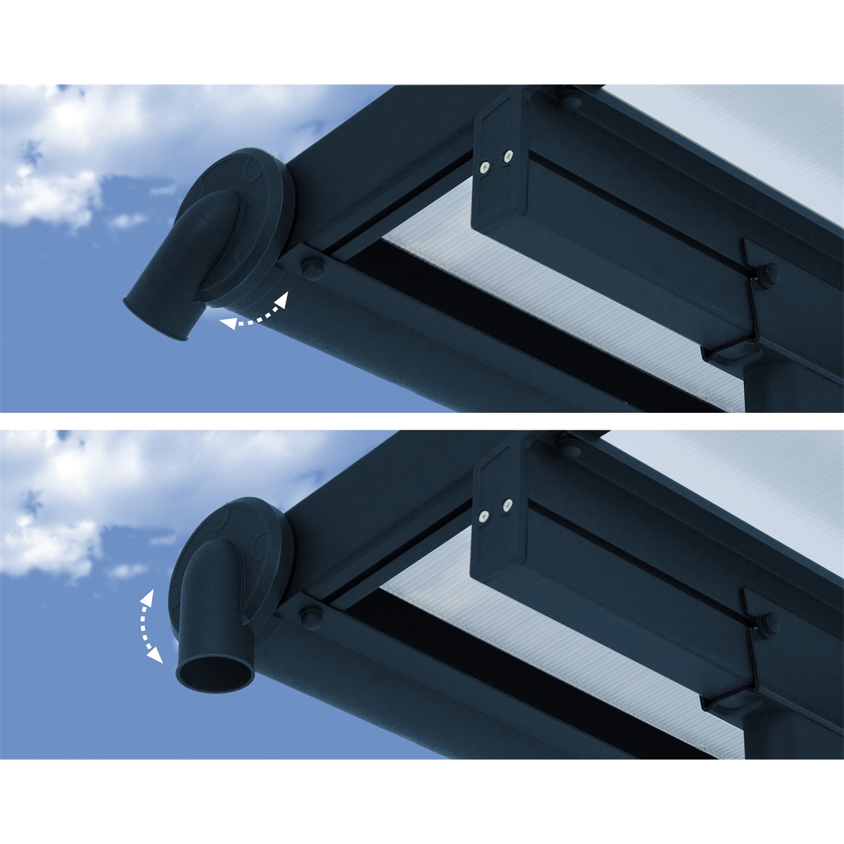 Hliníková pergola PALRAM Sierra 3000 antracit 3 x 3 GD703120 (obrázek 8)