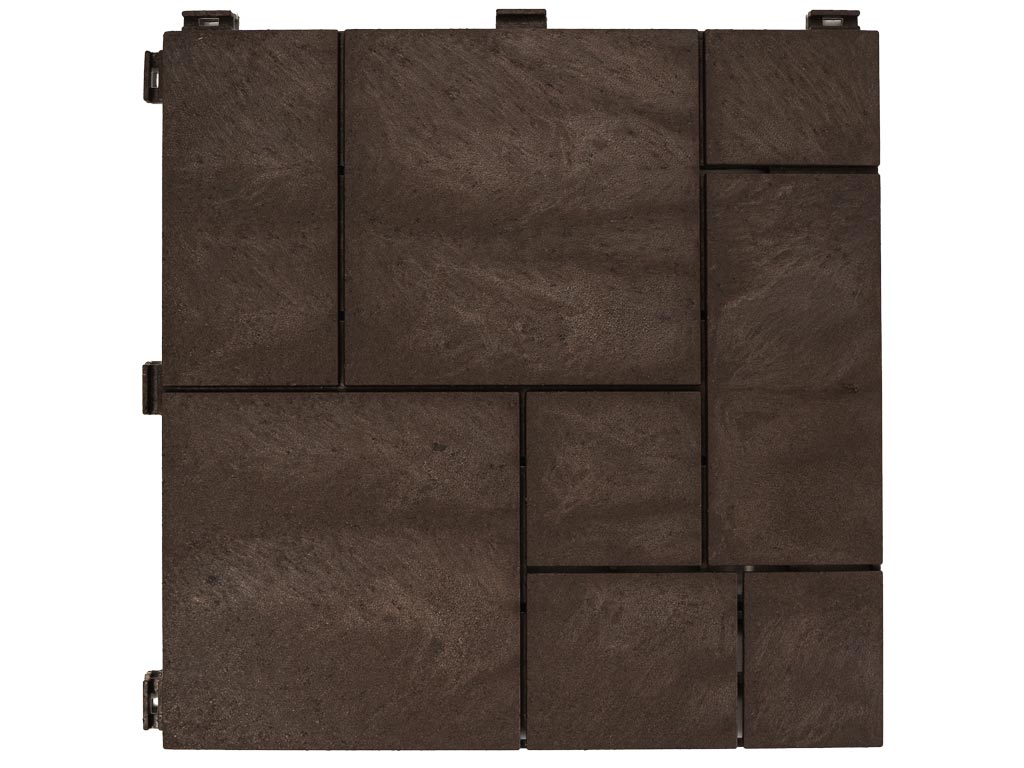 Multy home Gumová dlaždice STONE MOSAIC 30 x 30 cm, hnědá MHEU5100589, 1 ks