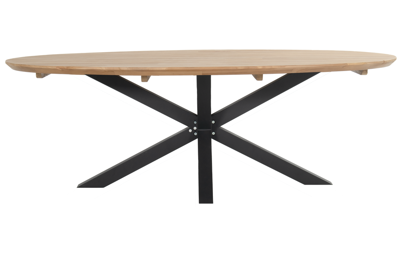 Zahradní oválný stůl Stephanie 240x140cm, Carbon Black HN53631208 (obrázek 3)