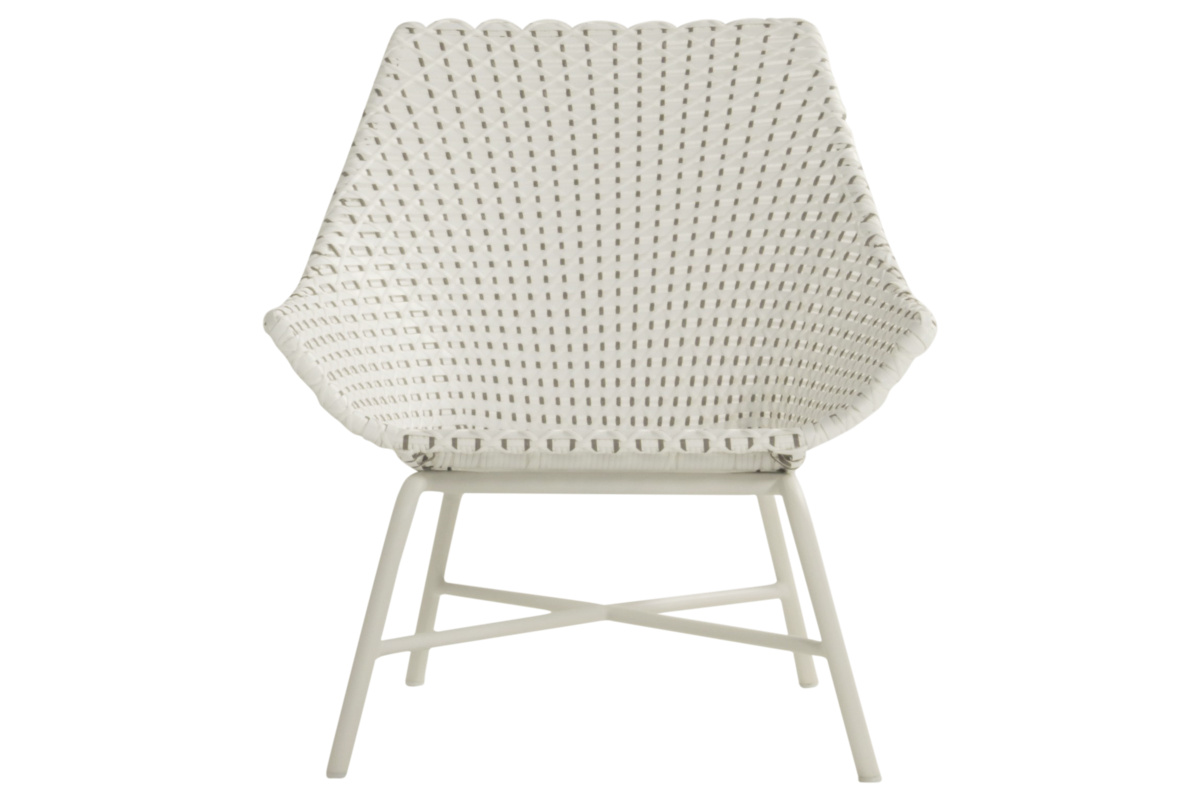 Lounge křeslo Delphine z umělého ratanu, moccacino HN53404103