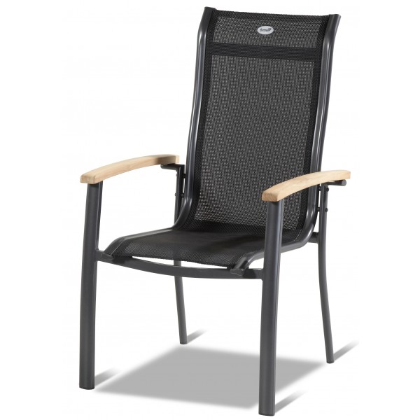 Pevné křeslo Alice s teak područkami, stohovatelné HN65292010