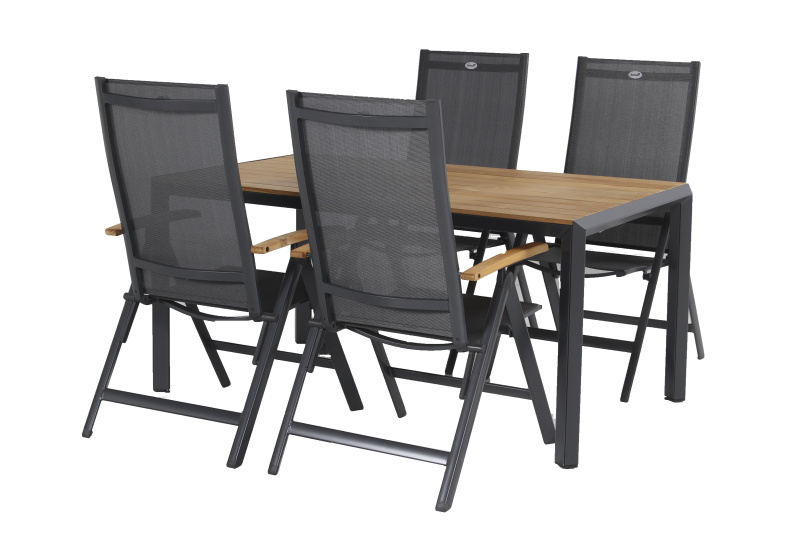 Zahradní set Aruba - stůl 160 x 90 cm + 4x křeslo HN63000278
