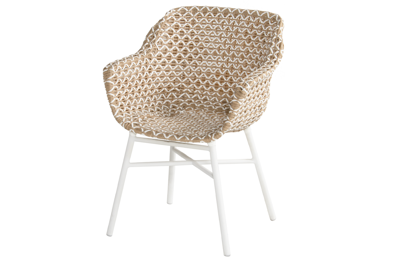 Jídelní židle Delphine s hliníkovou podnoží, honey HN53594005