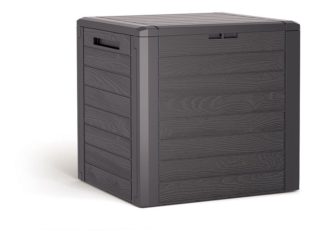 Zahradní box WOODEBOX 140 l - tmavě hnědá 58,5 cm PRMBWL140-440U