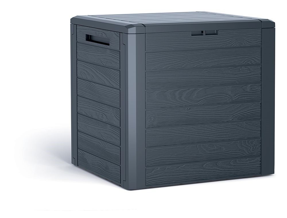 Zahradní box WOODEBOX 140 l - antracit 58,5 cm PRMBWL140-S433