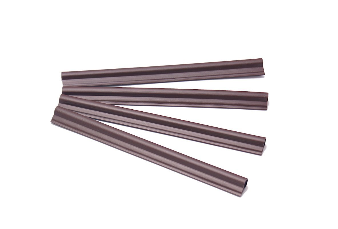 Plastový úchyt (koncovka) plotových pásů 19 cm, tmavě hnědá ZJSG03649RD02