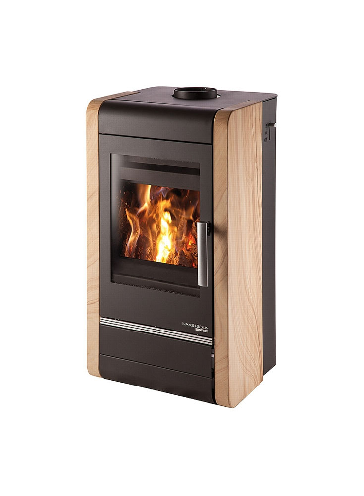 Kamna s výměníkem Haas+Sohn AVESTA II černá/Woodstone Prestige HS0434617600000