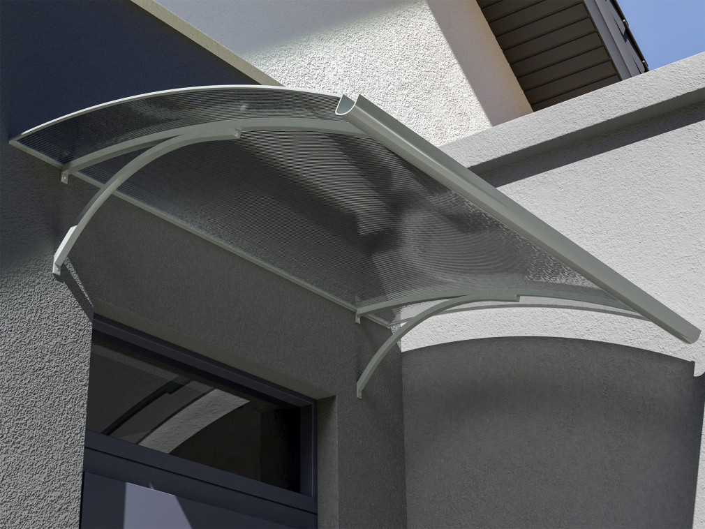 Vchodová stříška L-160 šedá/bronz