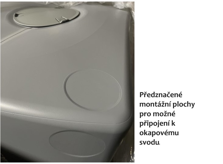 Sud na dešťovou vodu AQUA TOWER světle šedý 650l PRIDTC650-429U (obrázek 5)