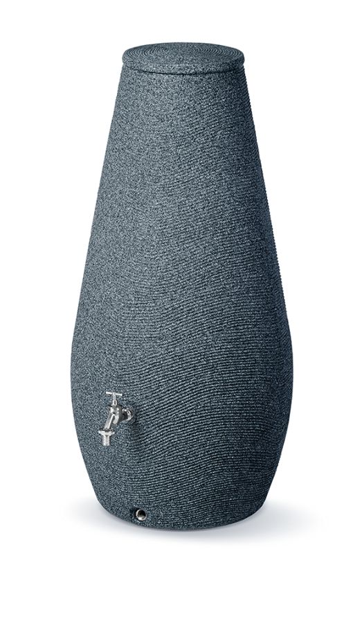 Sud na dešťovou vodu DROP antracitový granit 200l PRRWD200-S433