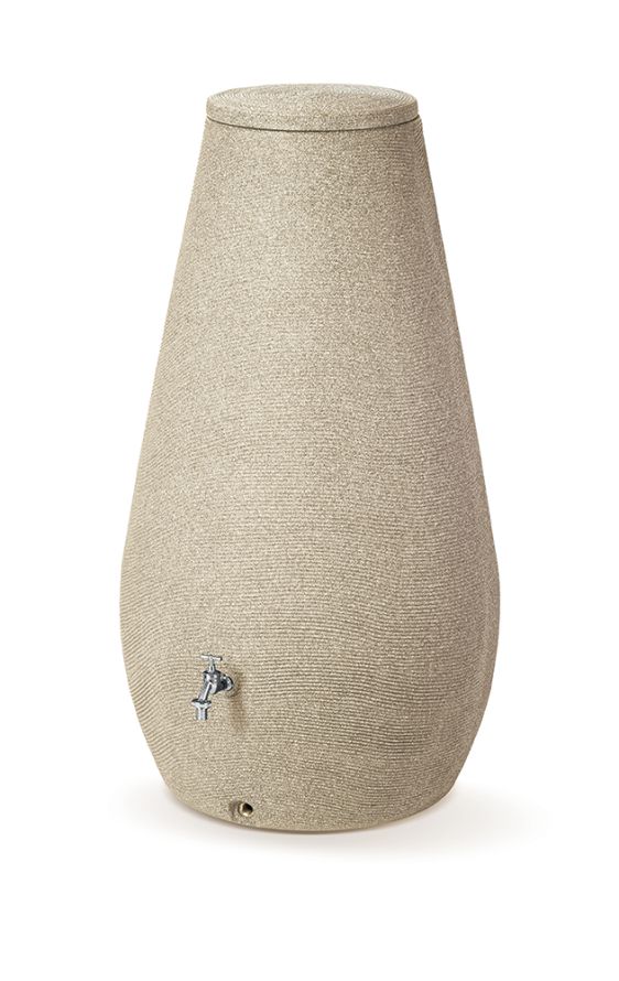 Sud na dešťovou vodu DROP sláměný granit 410l PRRWD410-7501U